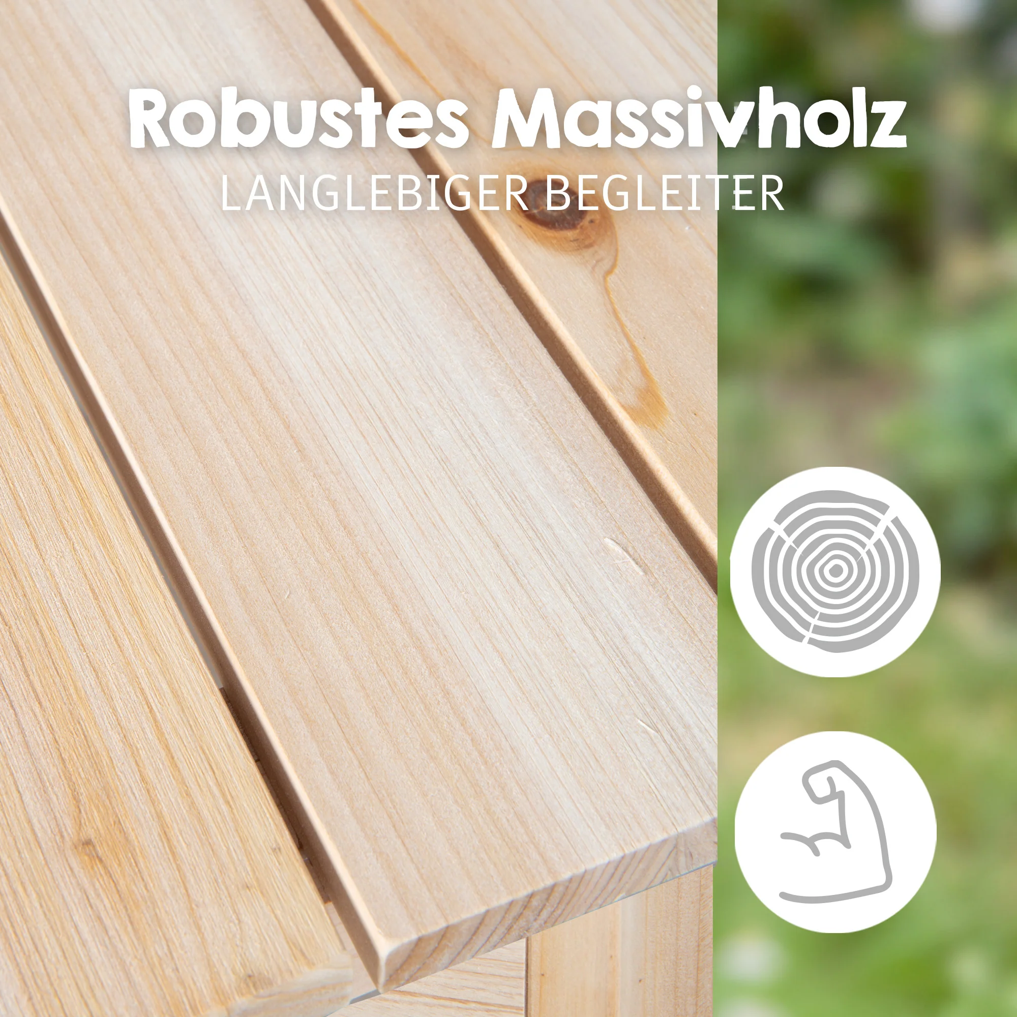 Outdoor+ Spieltisch 'Tiny', Massivholz, Sand- & Matschtisch - Natur - Image 4