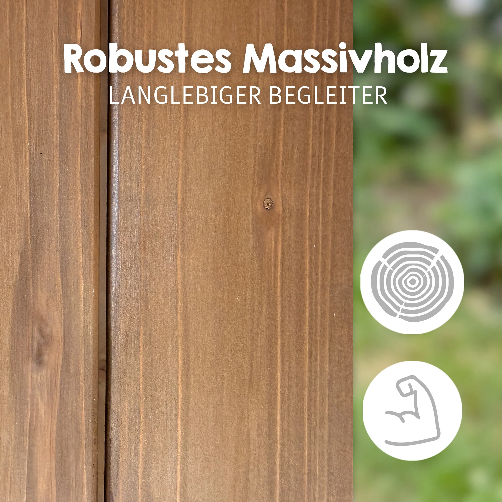 Outdoor+ Spieltisch 'Tiny', Massivholz, Sand- & Matschtisch - Teakfarben lasiert - Image 5