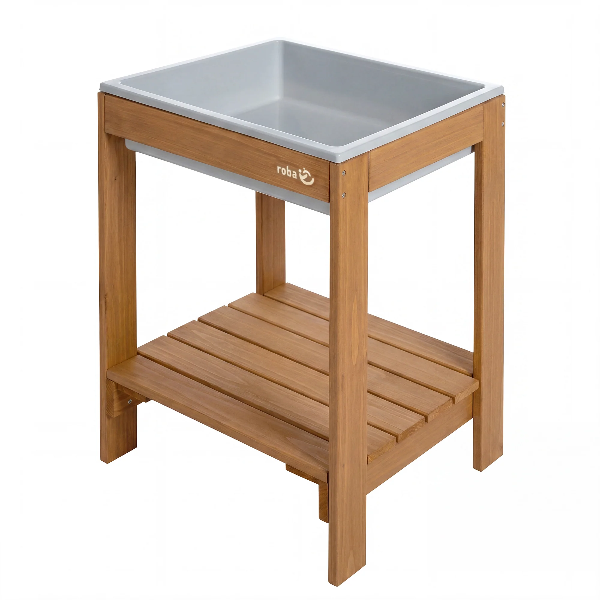Outdoor+ Spieltisch 'Tiny', Massivholz, Sand- & Matschtisch - Teakfarben lasiert - Image 8