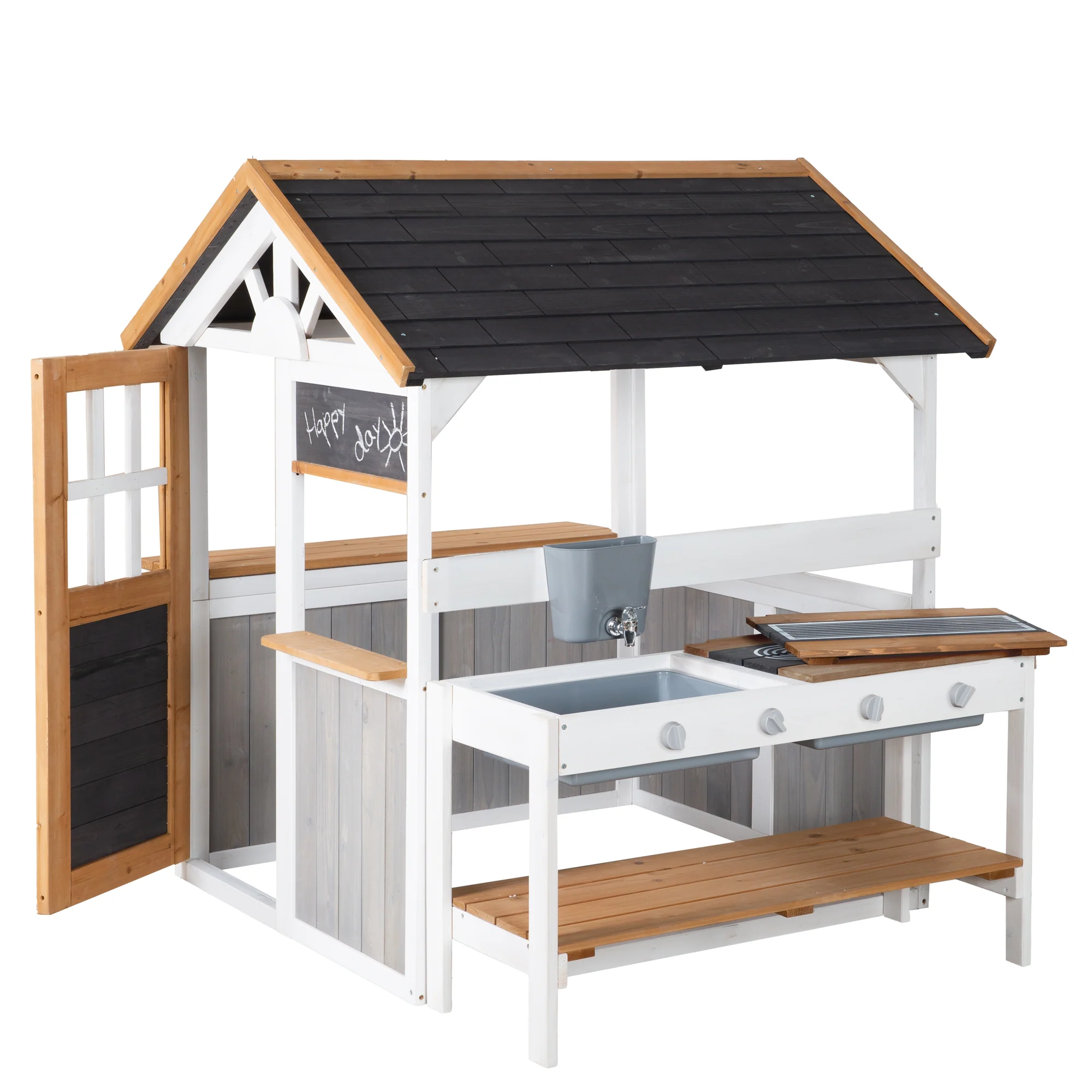 Spielhaus-Küche - Erweiterung mit BBQ-Grillfläche & Spielwannen - Mehrfarbig - Image 5