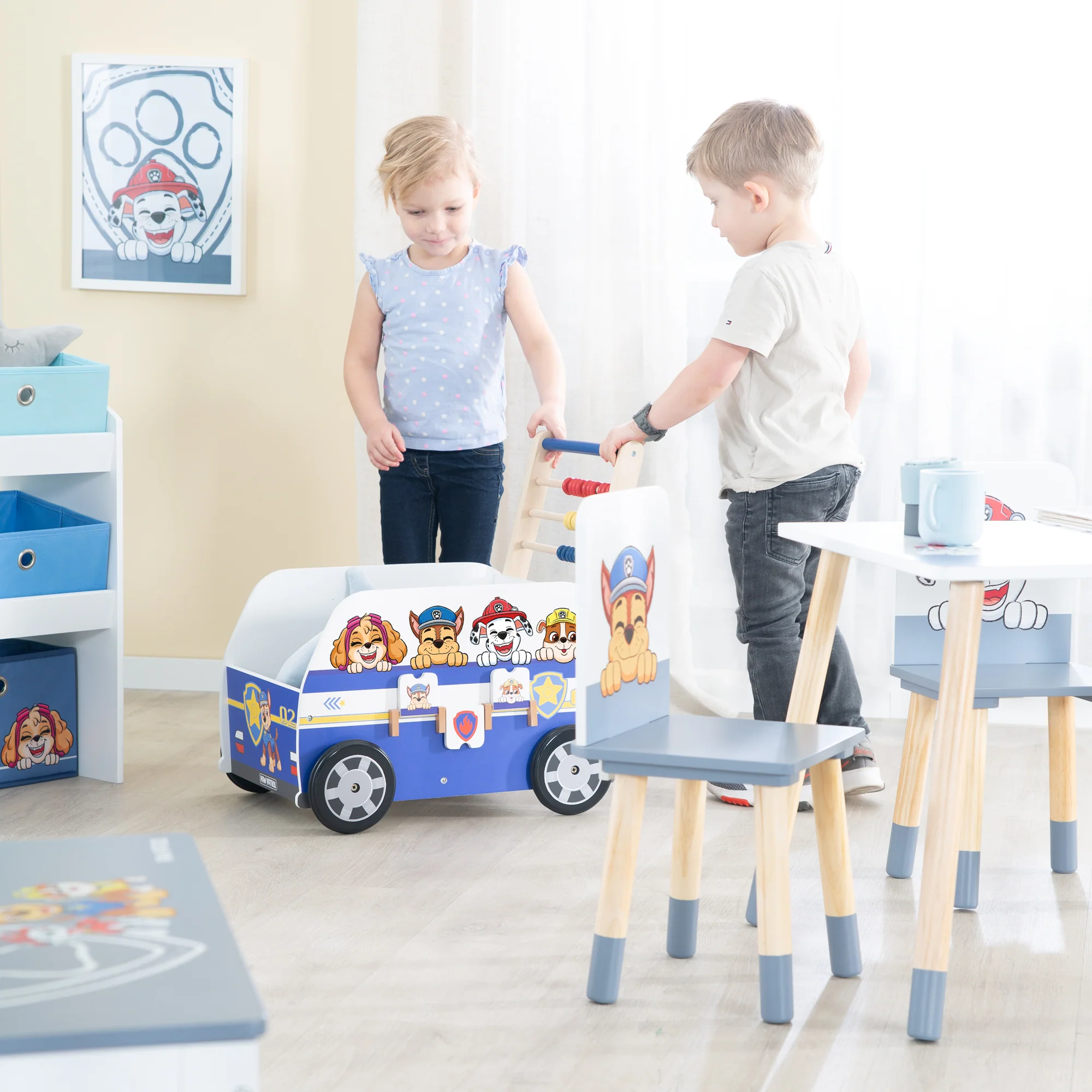 Bully-Schiebebus 'Paw Patrol' - Lauflernwagen mit Hunde Motiv der Serie - Image 4