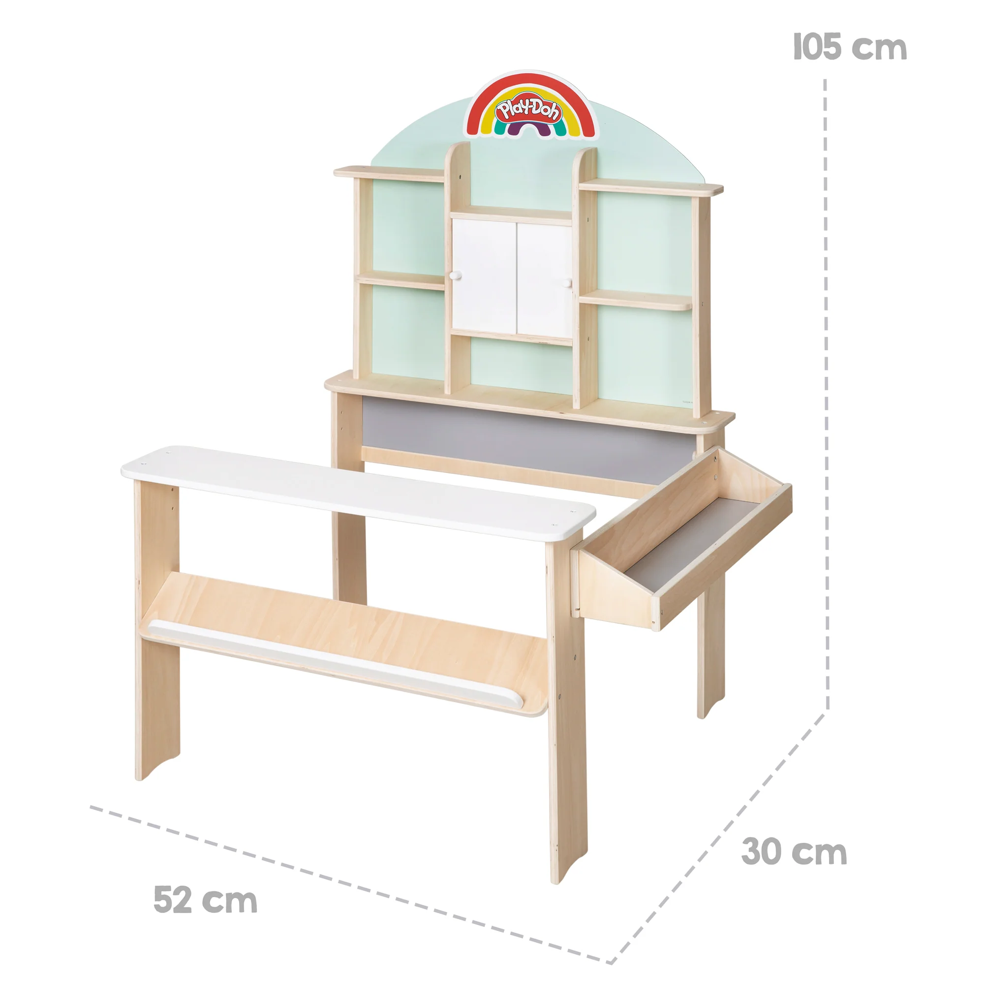 roba x Play-Doh Kaufladen für Kinder mit 12 Knetdosen & Zubehör - Image 12