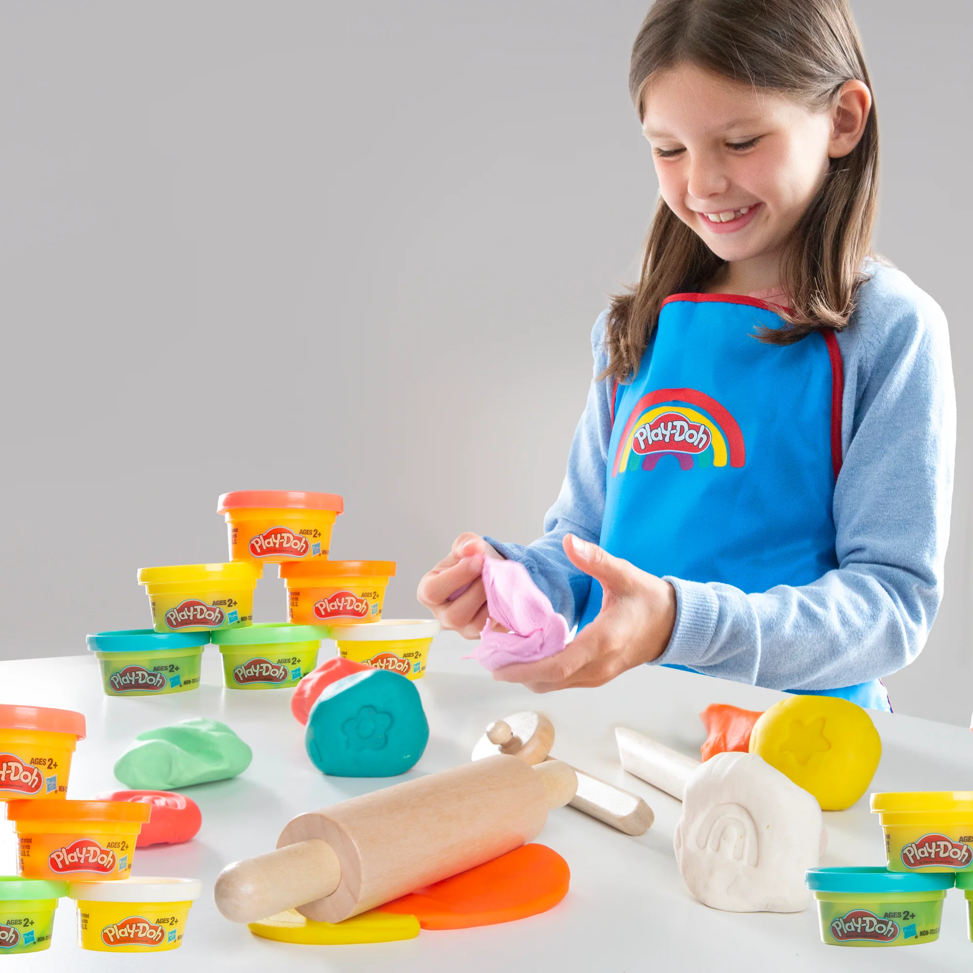 roba x Play-Doh Kaufladen für Kinder mit 12 Knetdosen & Zubehör - Image 4