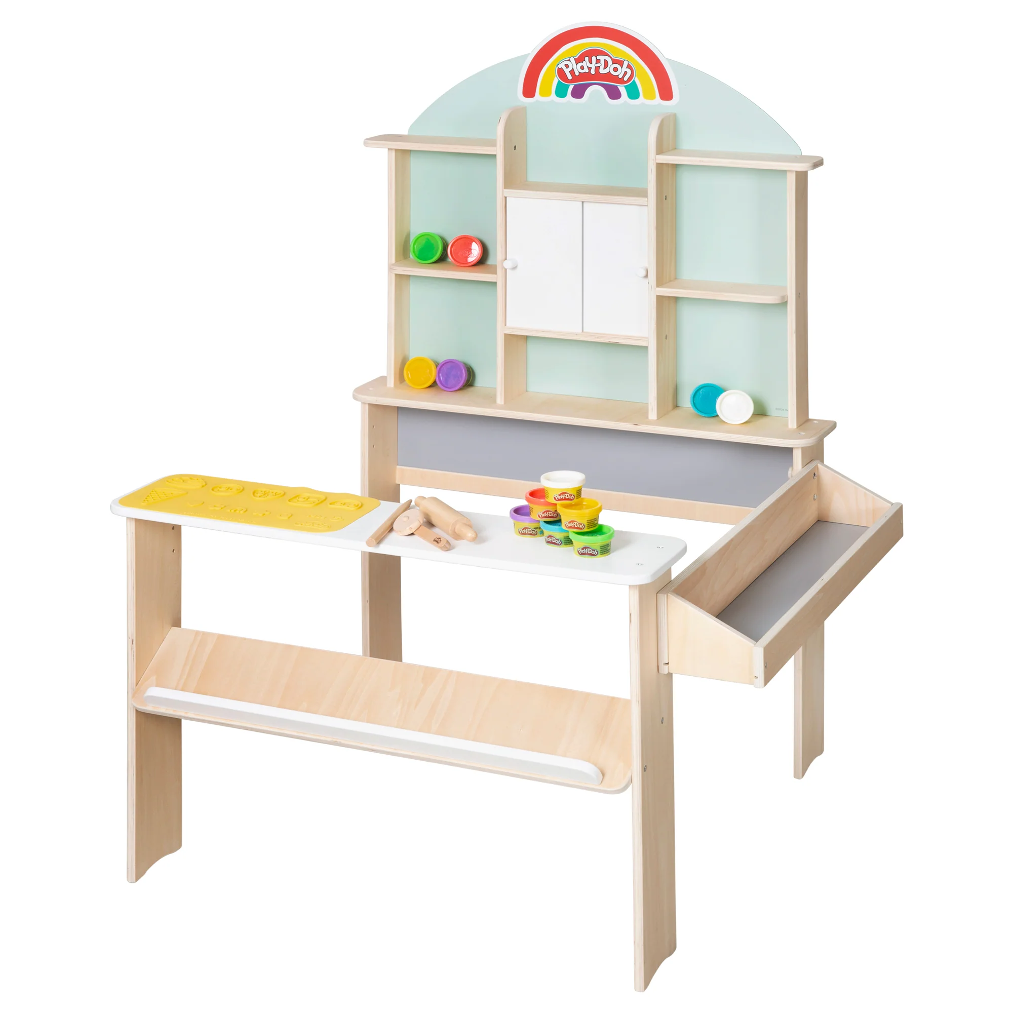 roba x Play-Doh Kaufladen für Kinder mit 12 Knetdosen & Zubehör - Image 5