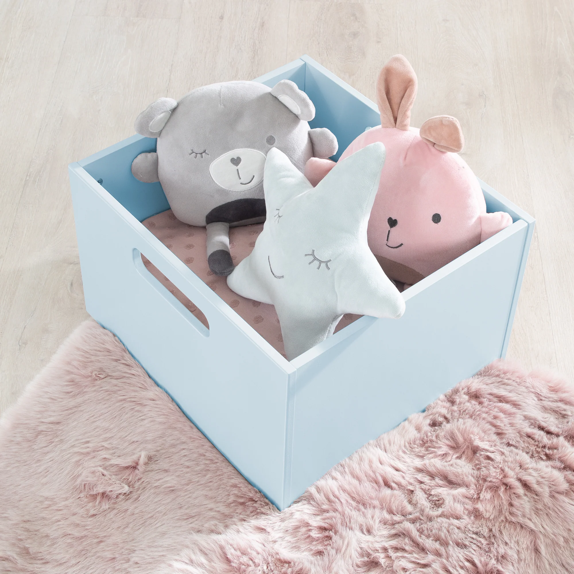 Aufbewahrungsbox für Kinderzimmer, Stauraum für Spielzeug, Deko, meerblau - Image 3