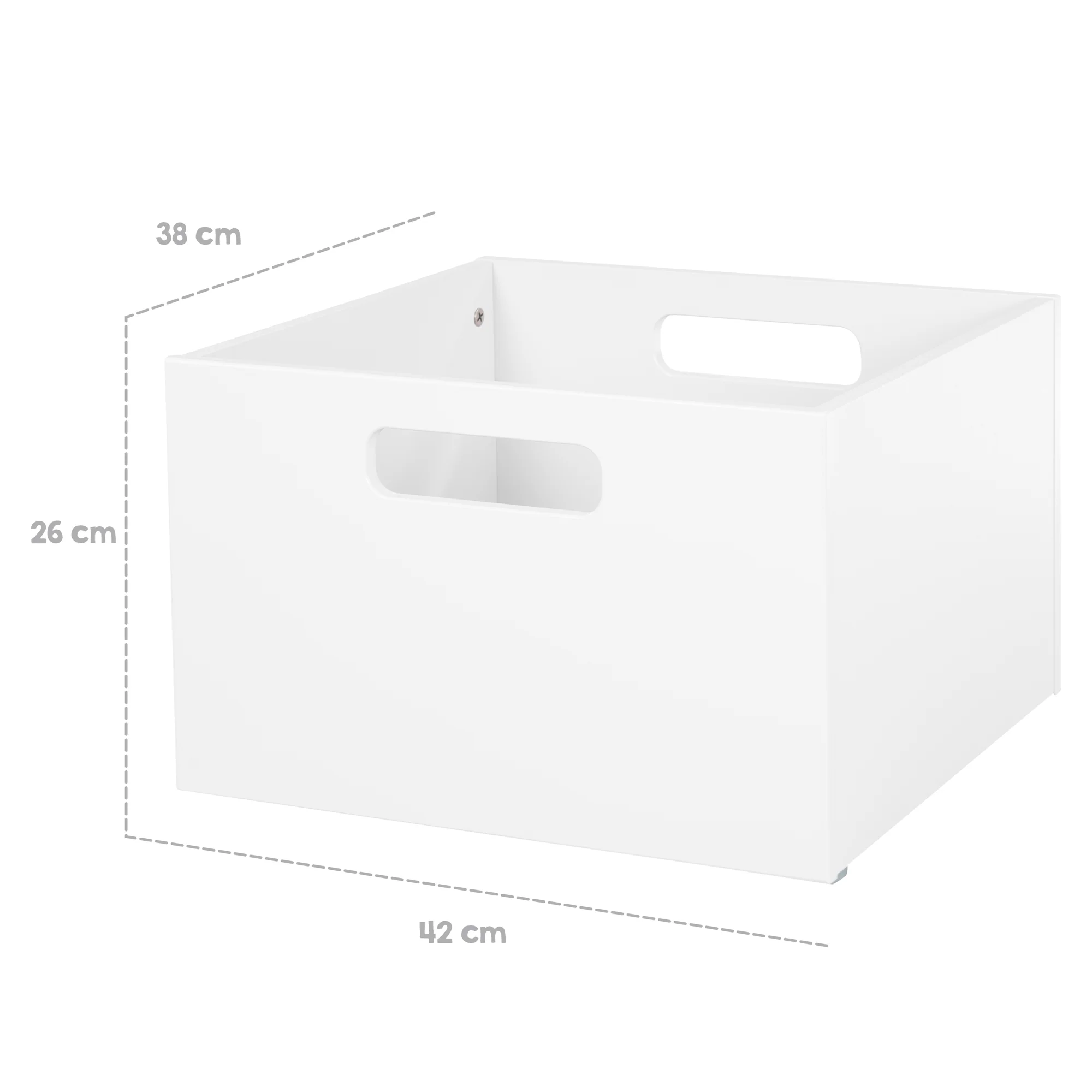 Aufbewahrungsbox für Kinderzimmer, Stauraum für Spielzeug, Deko, weiß lackiert - Image 4