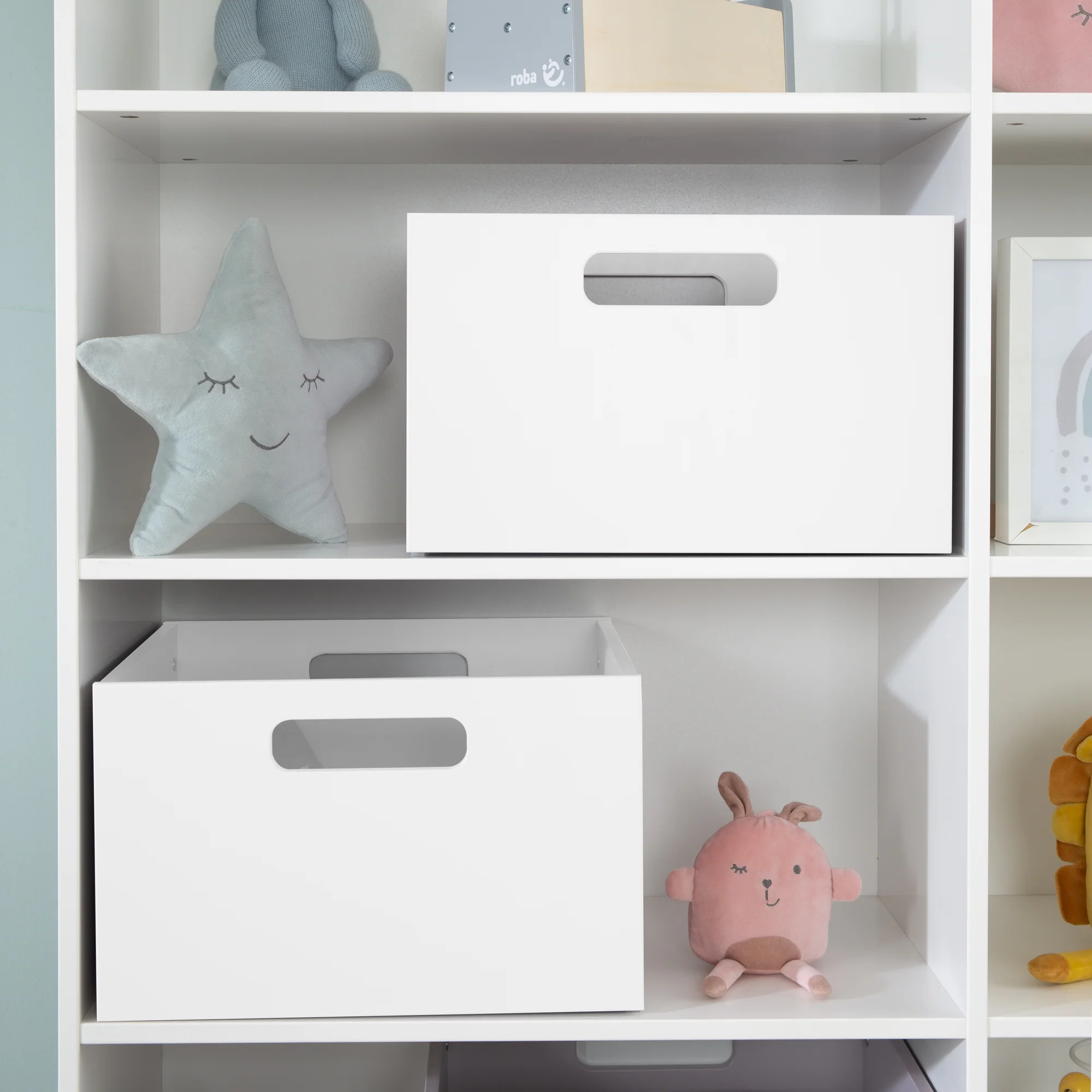 Aufbewahrungsbox für Kinderzimmer, Stauraum für Spielzeug, Deko, weiß lackiert - Image 6