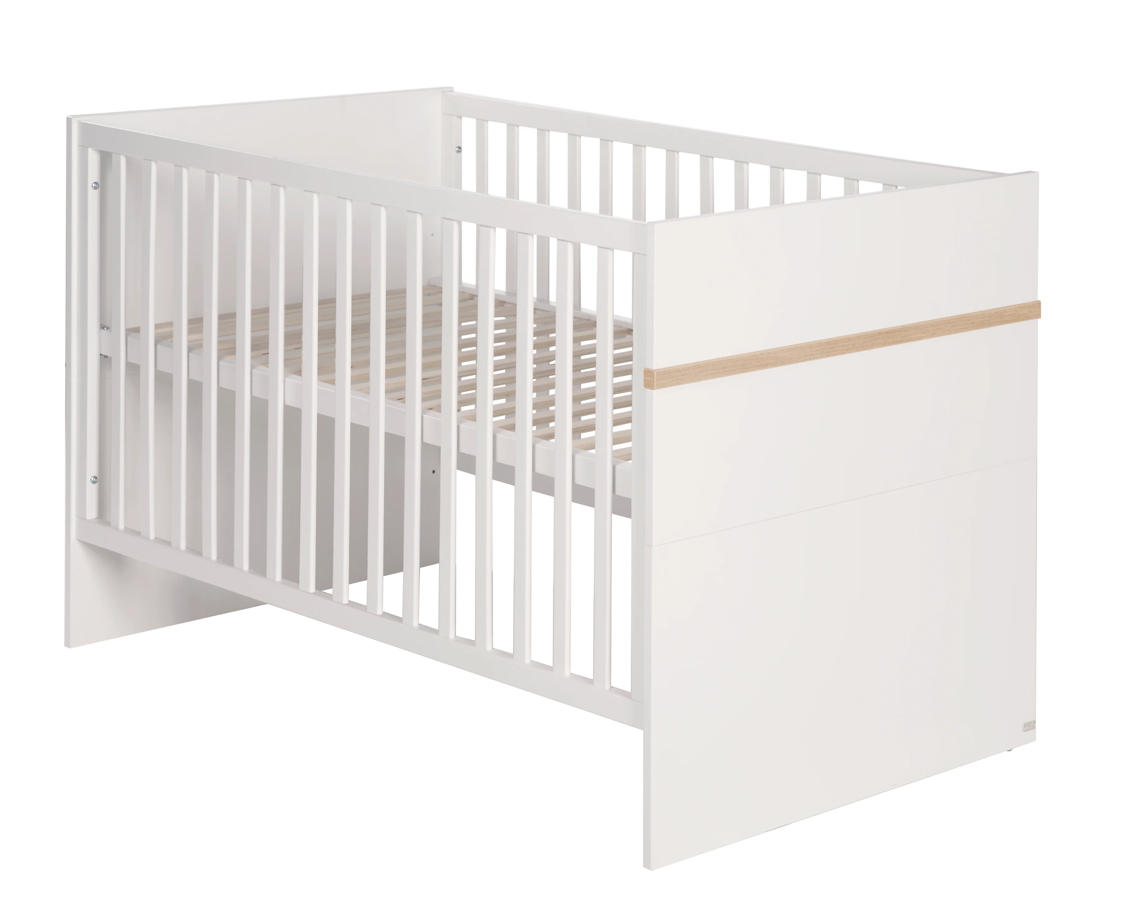 Kindermöbelset 'Pia', 3-teilig, inkl. Babybett 70 x 140 cm, Wickelkommode & Kleiderschrank, weiß - Image 4