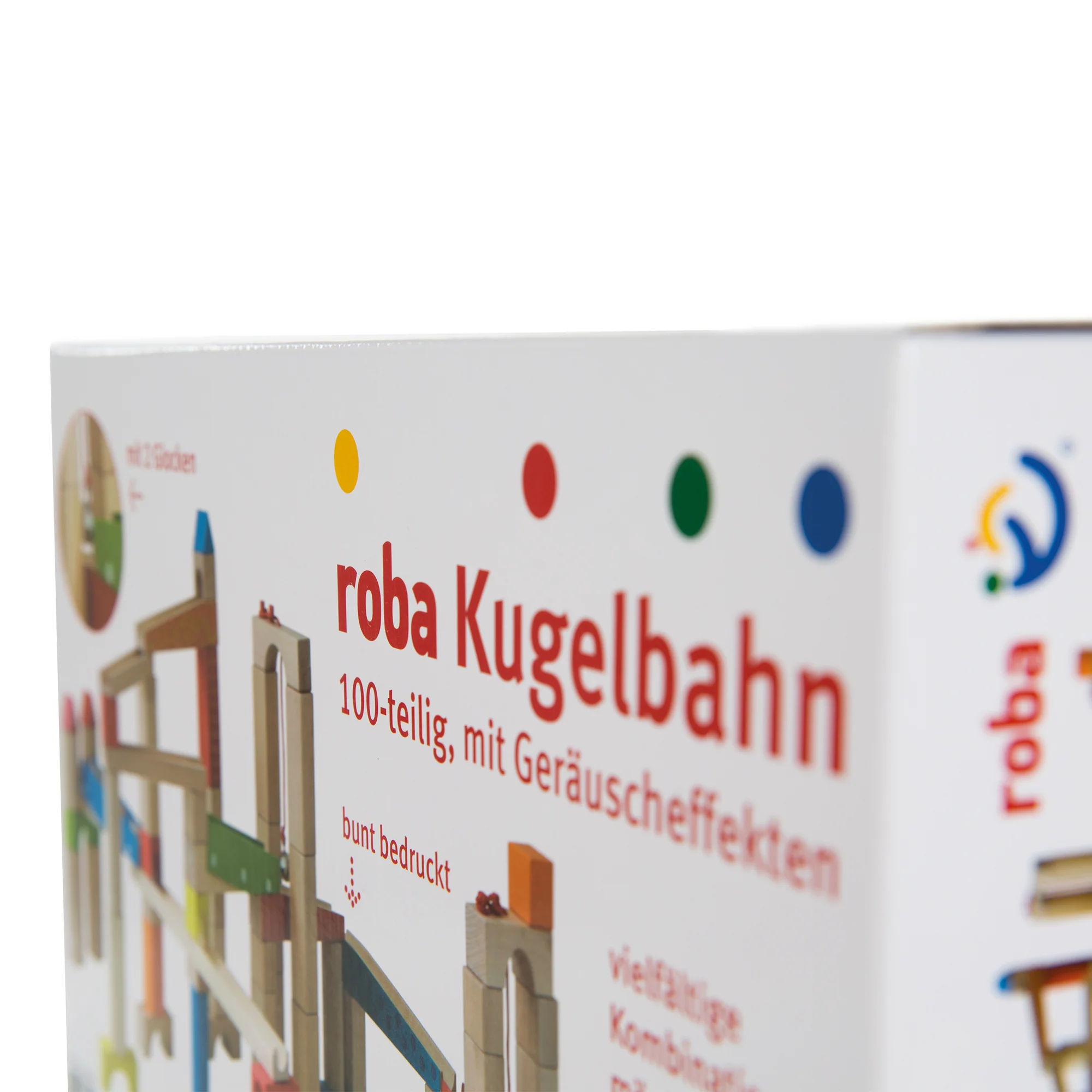 Kugelbahn groß, Holzkugelbahn 100-teilig, Murmelbahn, Motorikspielzeug variabel aufbaubar - Image 12