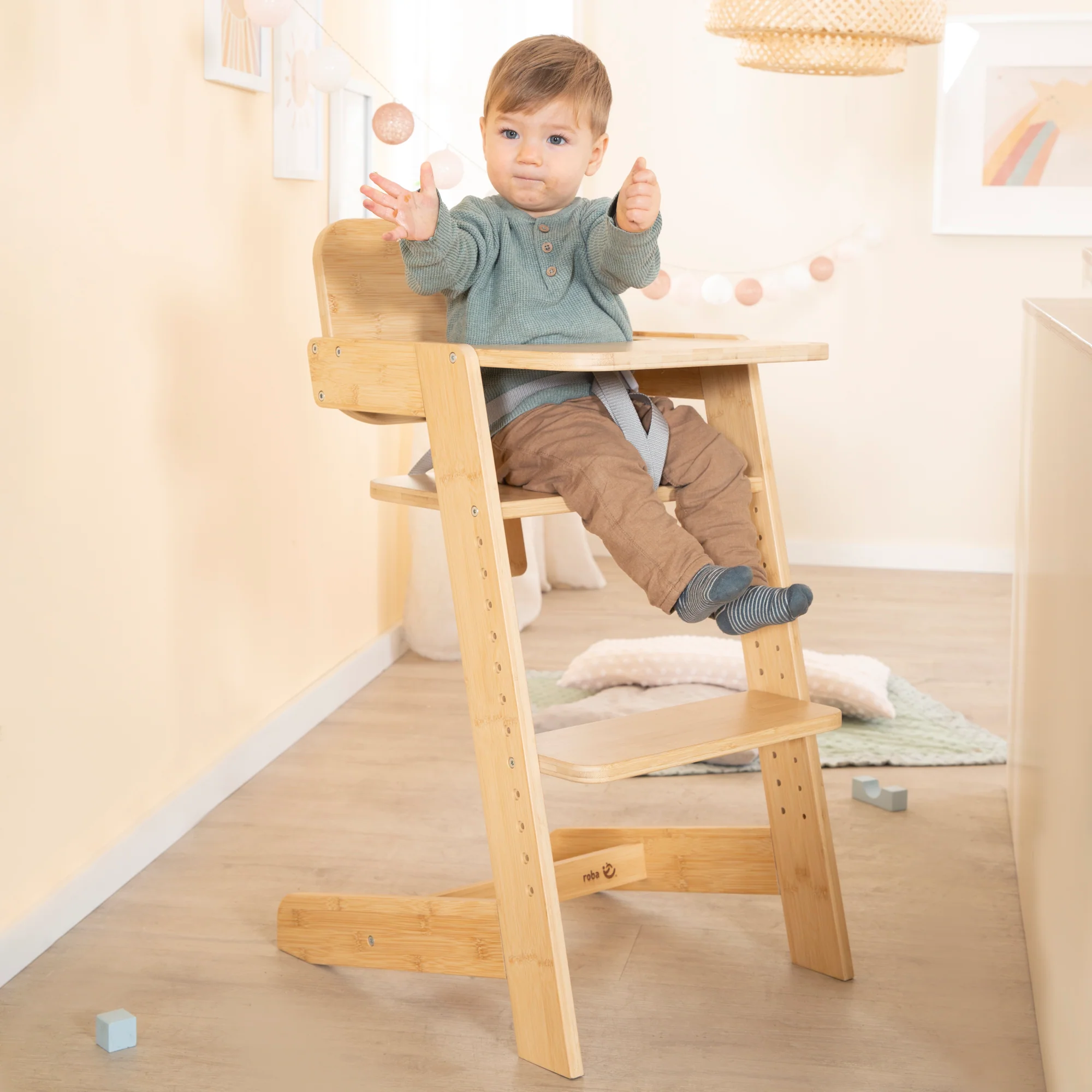 Babyhochstuhl 'Nature Up' inkl. Essbrett - aus FSC-zertifiziertem Bambusholz - Image 2
