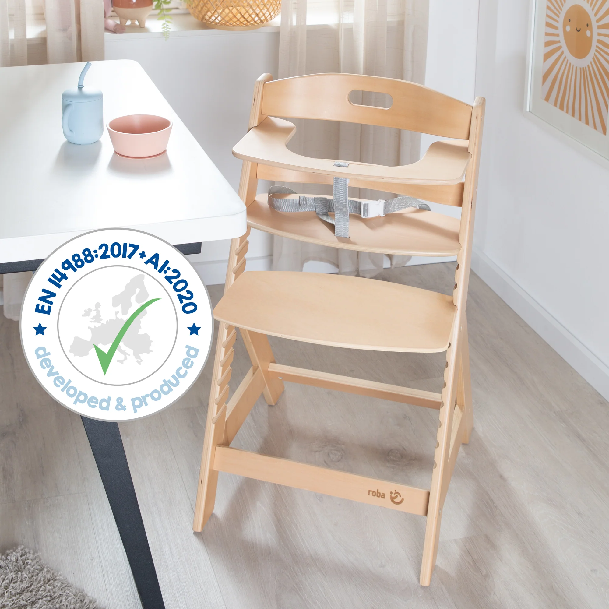 Babyhochstuhl 'Liv Up' inkl. Hochstuhl Organizer - FSC zertifiziertes Holz - Natur - Image 16