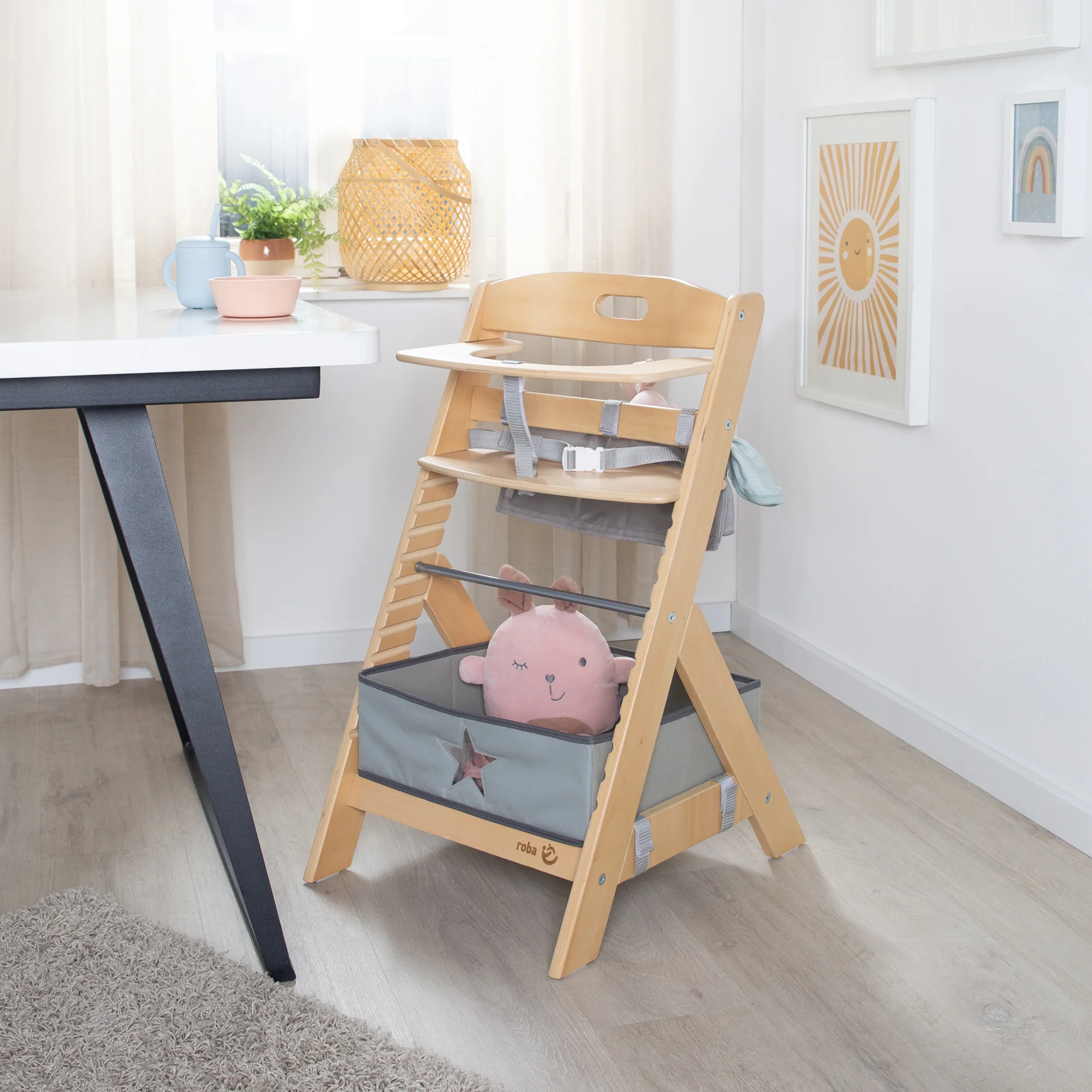 Babyhochstuhl 'Liv Up' inkl. Hochstuhl Organizer - FSC zertifiziertes Holz - Natur - Image 2
