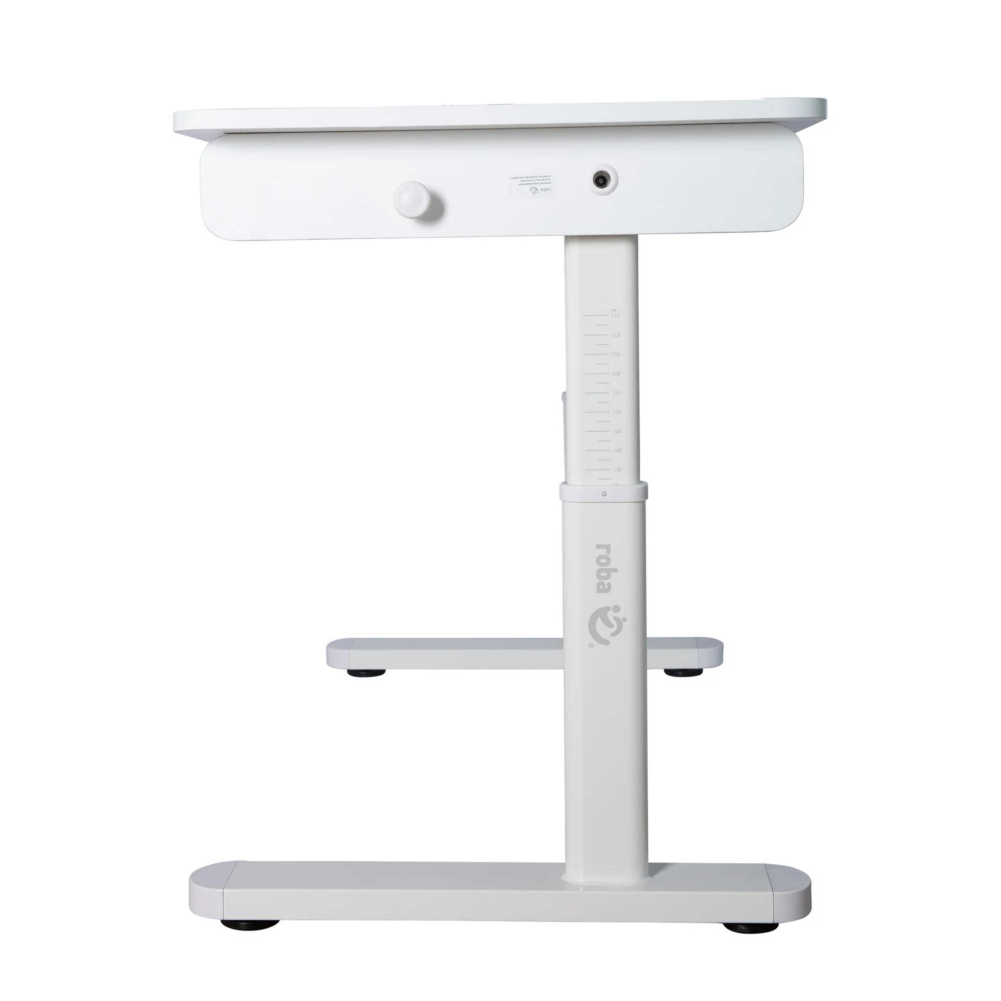Kinderschreibtisch Basic - Höhenverstellbar - Ergonomisches Design - Ohne Schublade - Weiß - Image 4