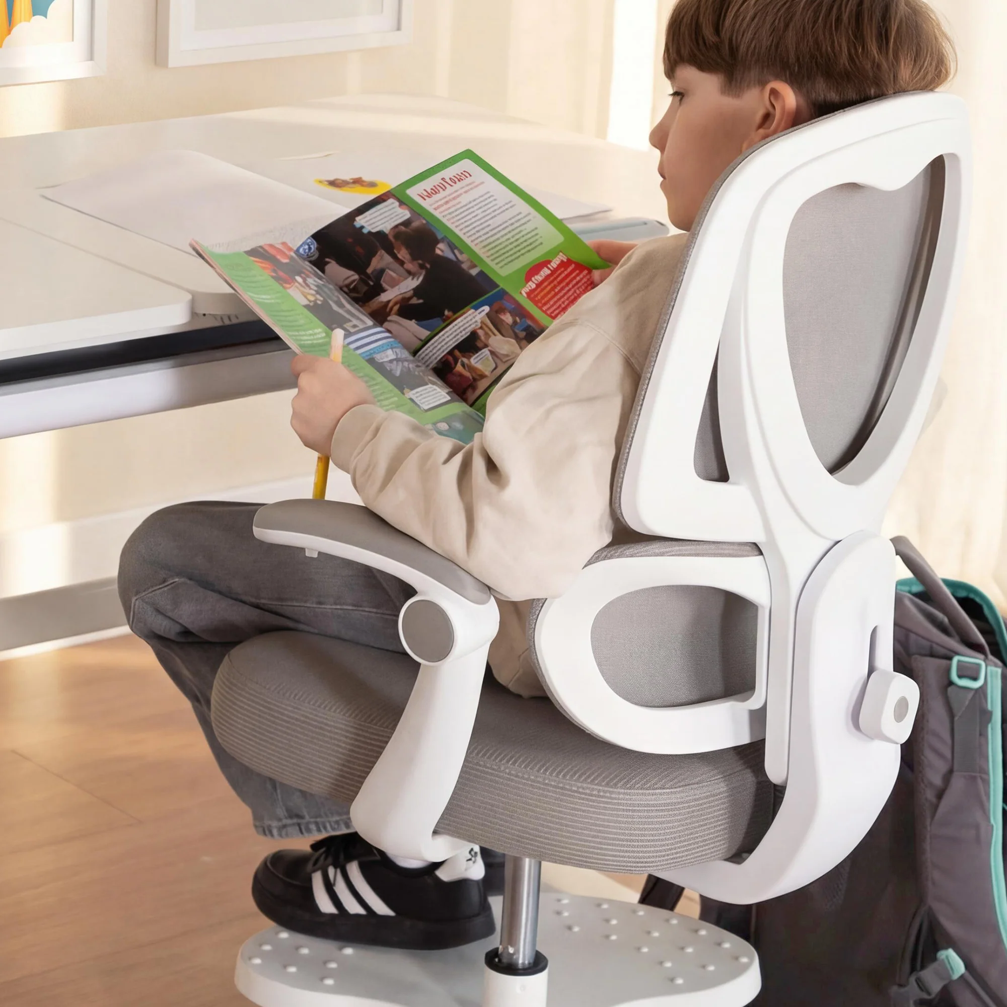 Armlehnen-Set Smart Grow - Zubehör für roba Kinder-Bürostuhl der Serie Smart Grow - Aus Kunststoff - Grau - Image 8
