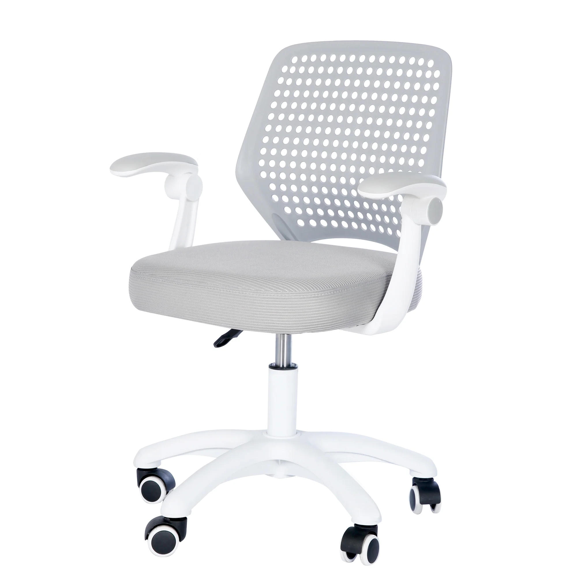 Kinderbürostuhl Smart Grow Basic - Ergonomischer Drehstuhl - Höhenverstellbar - Weiß / Grau - Image 14