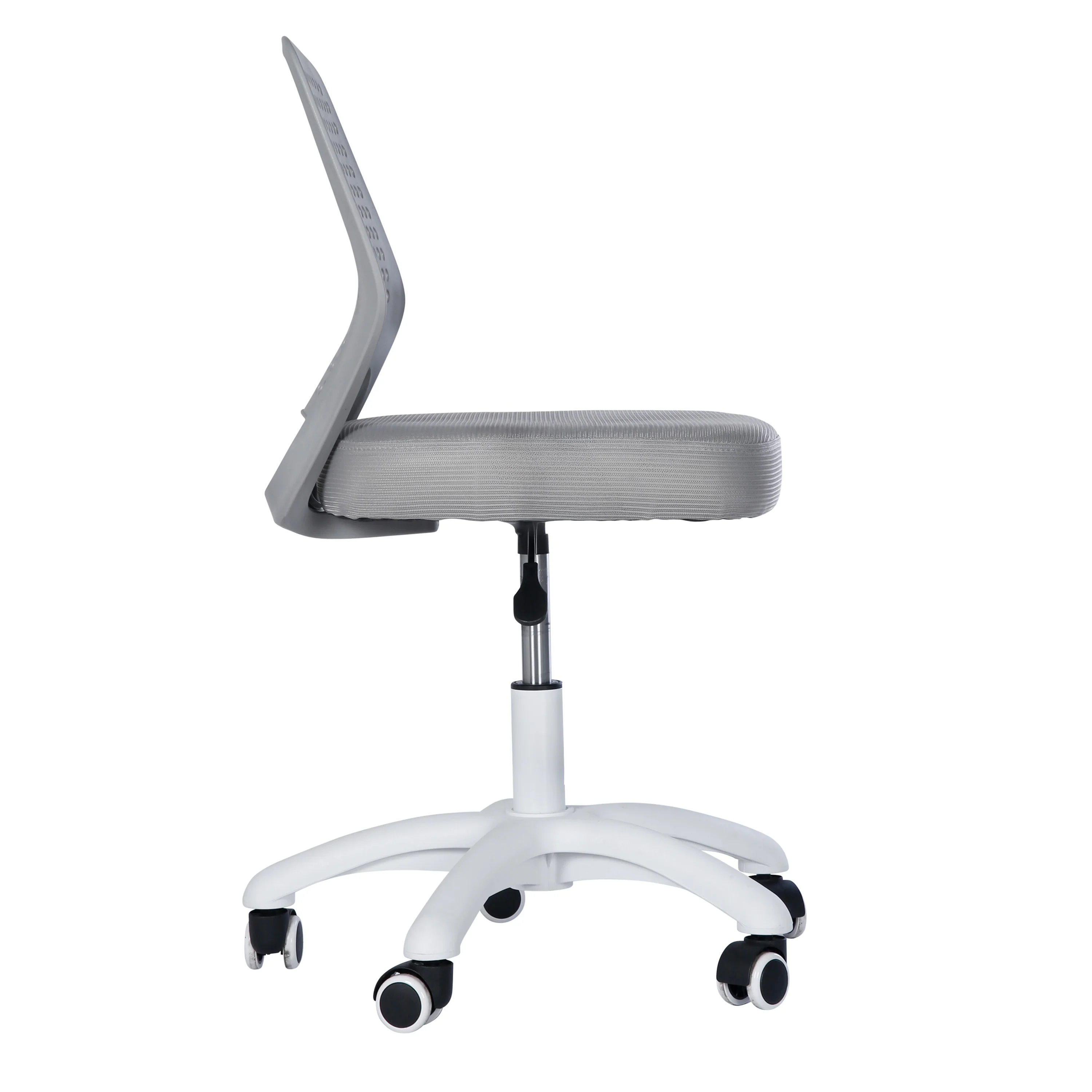 Kinderbürostuhl Smart Grow Basic - Ergonomischer Drehstuhl - Höhenverstellbar - Weiß / Grau - Image 3