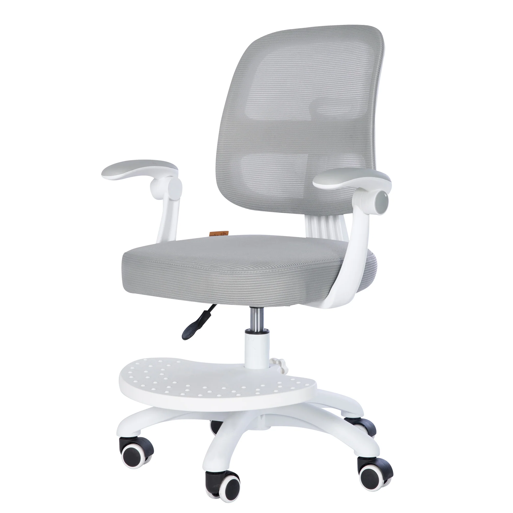 Kinderbürostuhl Smart Grow 2D- Ergonomischer Drehstuhl - Höhenverstellbar - Weiß / Grau - Image 27