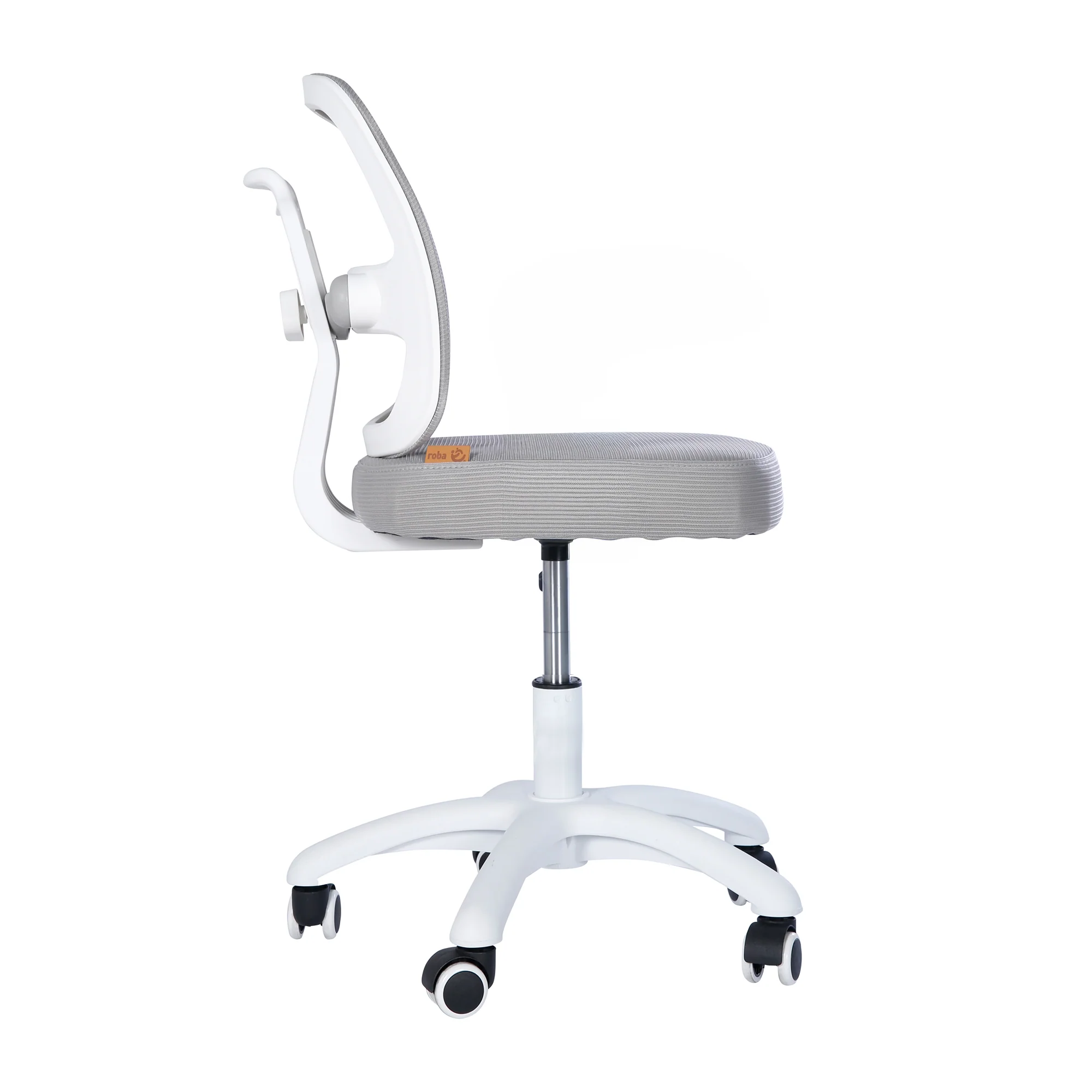 Kinderbürostuhl Smart Grow 2D- Ergonomischer Drehstuhl - Höhenverstellbar - Weiß / Grau - Image 7