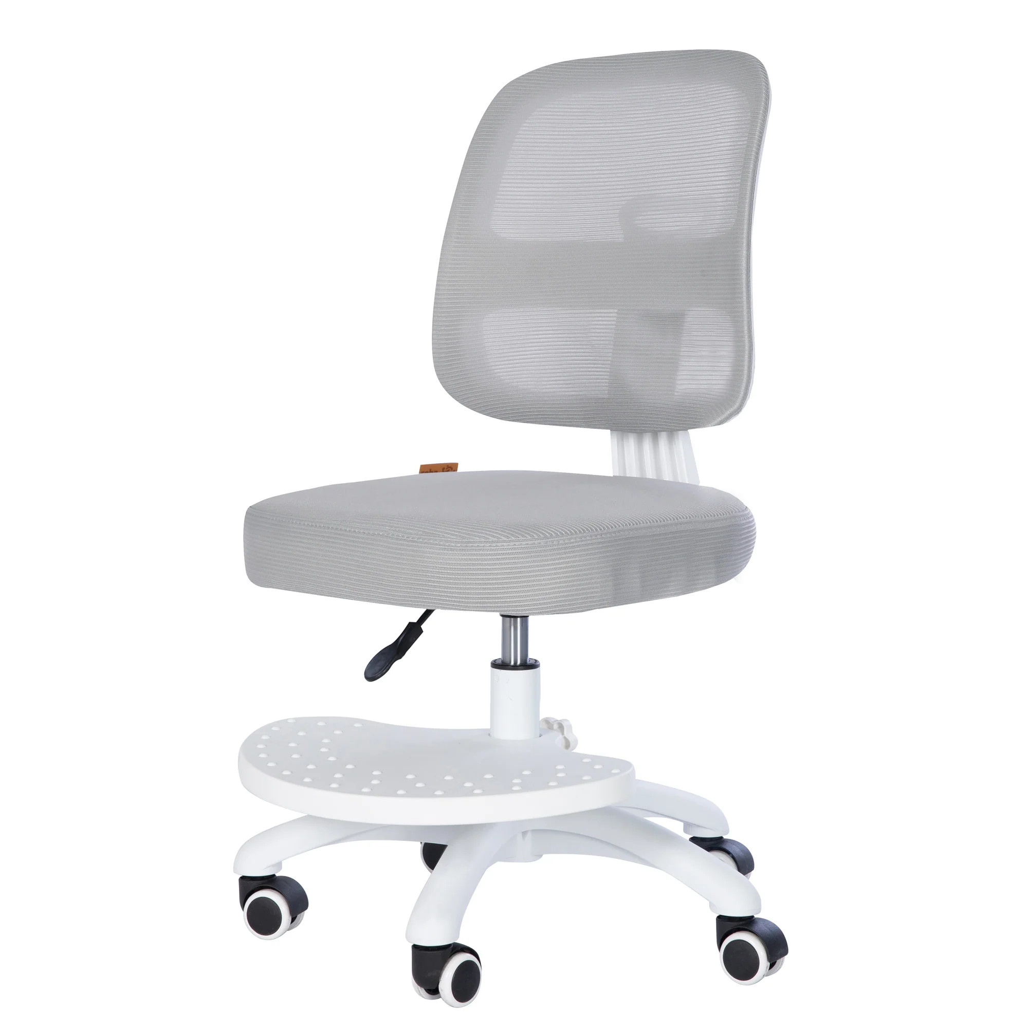 Kinderbürostuhl Smart Grow 2D- Ergonomischer Drehstuhl - Höhenverstellbar - Weiß / Grau - Image 8