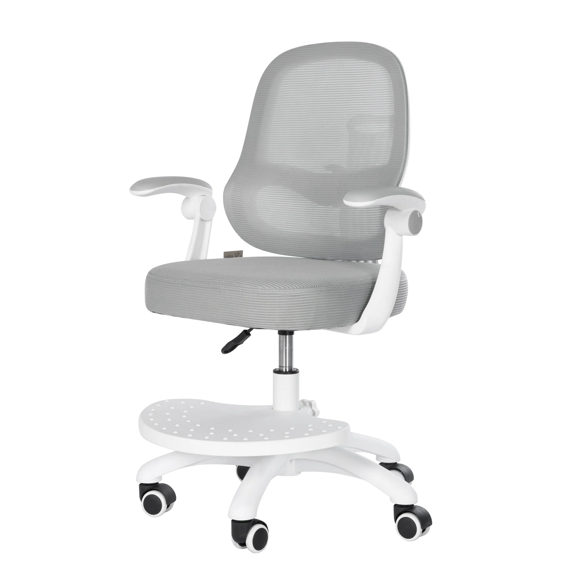 Kinderbürostuhl Smart Grow 3D - Ergonomischer Drehstuhl - Höhenverstellbar - Weiß / Grau - Image 29