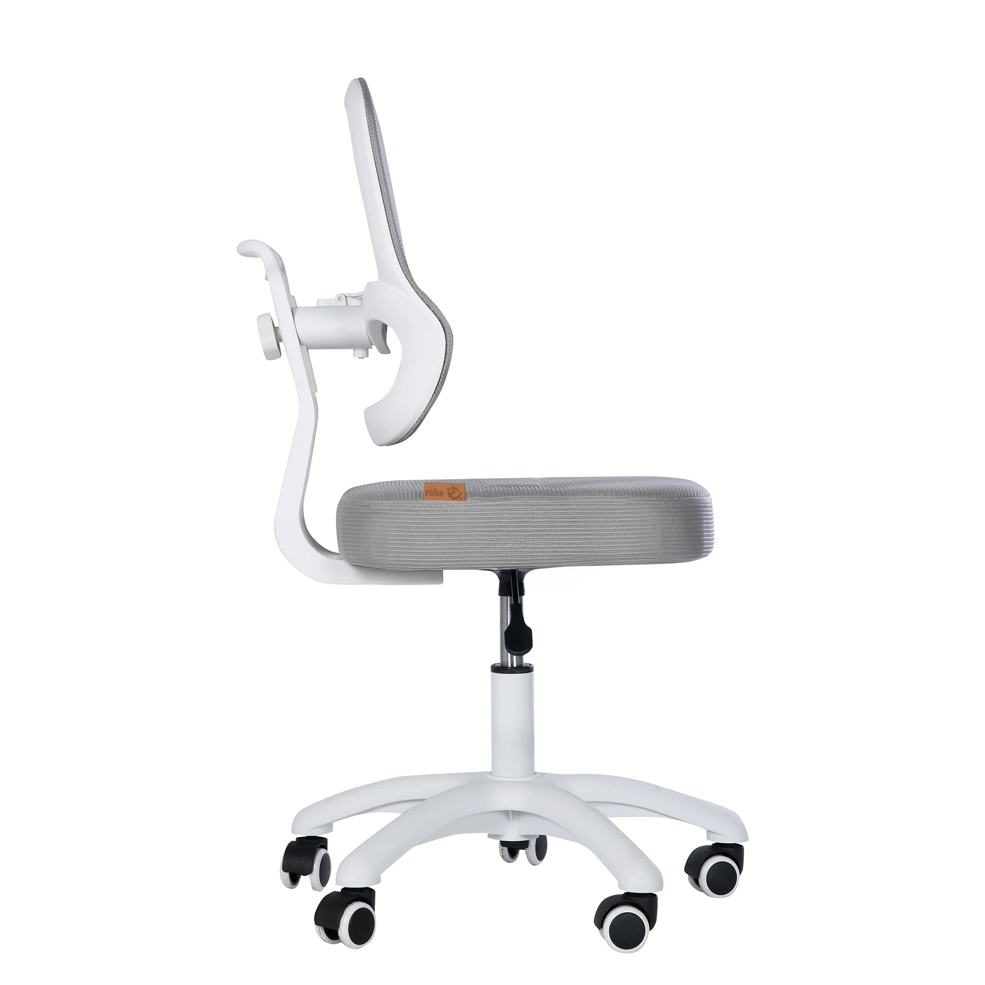 Kinderbürostuhl Smart Grow 3D - Ergonomischer Drehstuhl - Höhenverstellbar - Weiß / Grau - Image 6