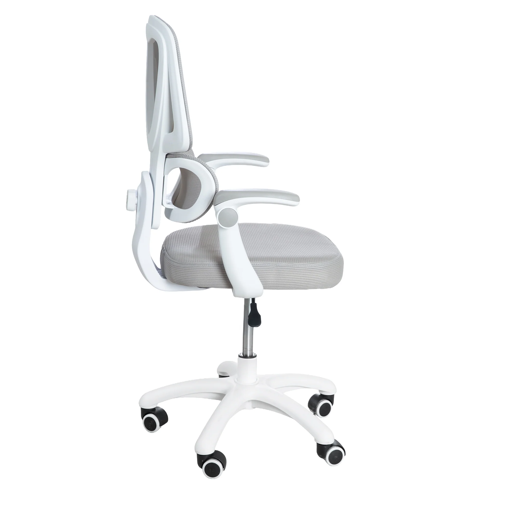 Kinderbürostuhl Smart Grow Premium - Ergonomischer Drehstuhl - Höhenverstellbar - Weiß / Grau - Image 26