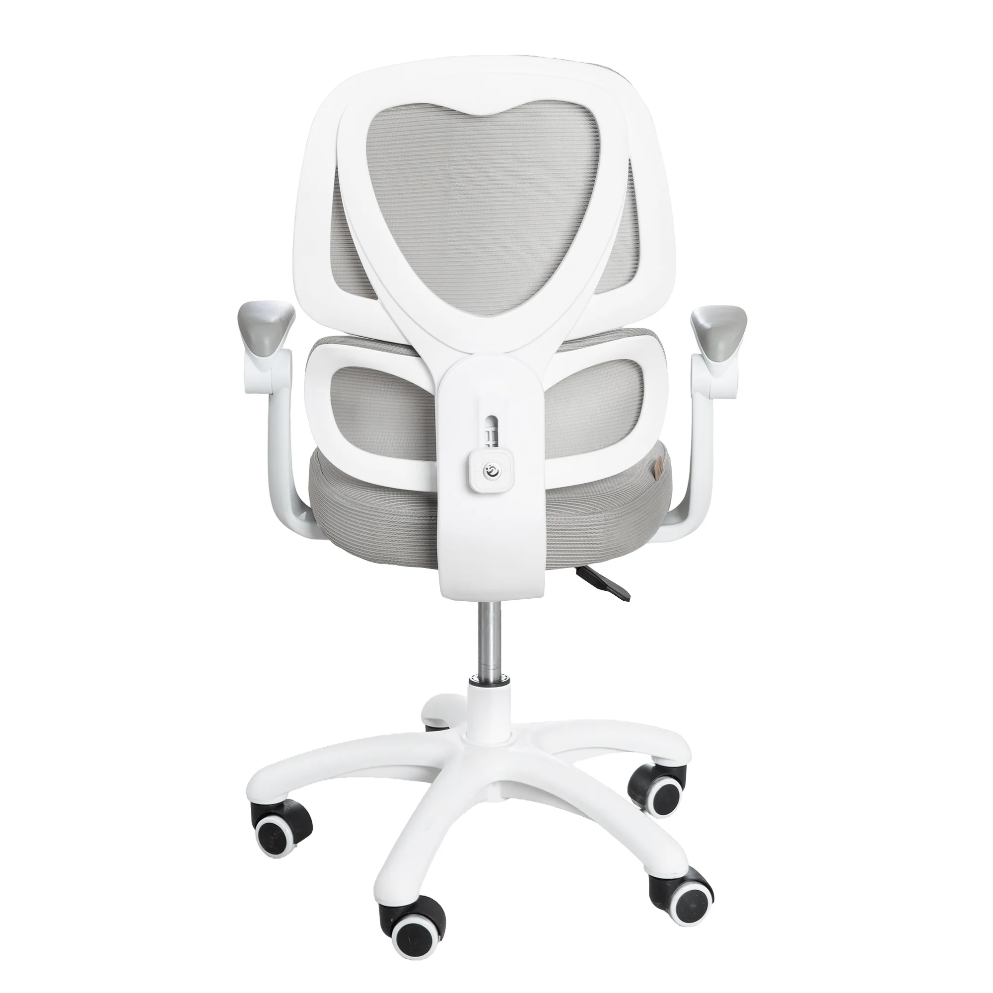 Kinderbürostuhl Smart Grow Premium - Ergonomischer Drehstuhl - Höhenverstellbar - Weiß / Grau - Image 27