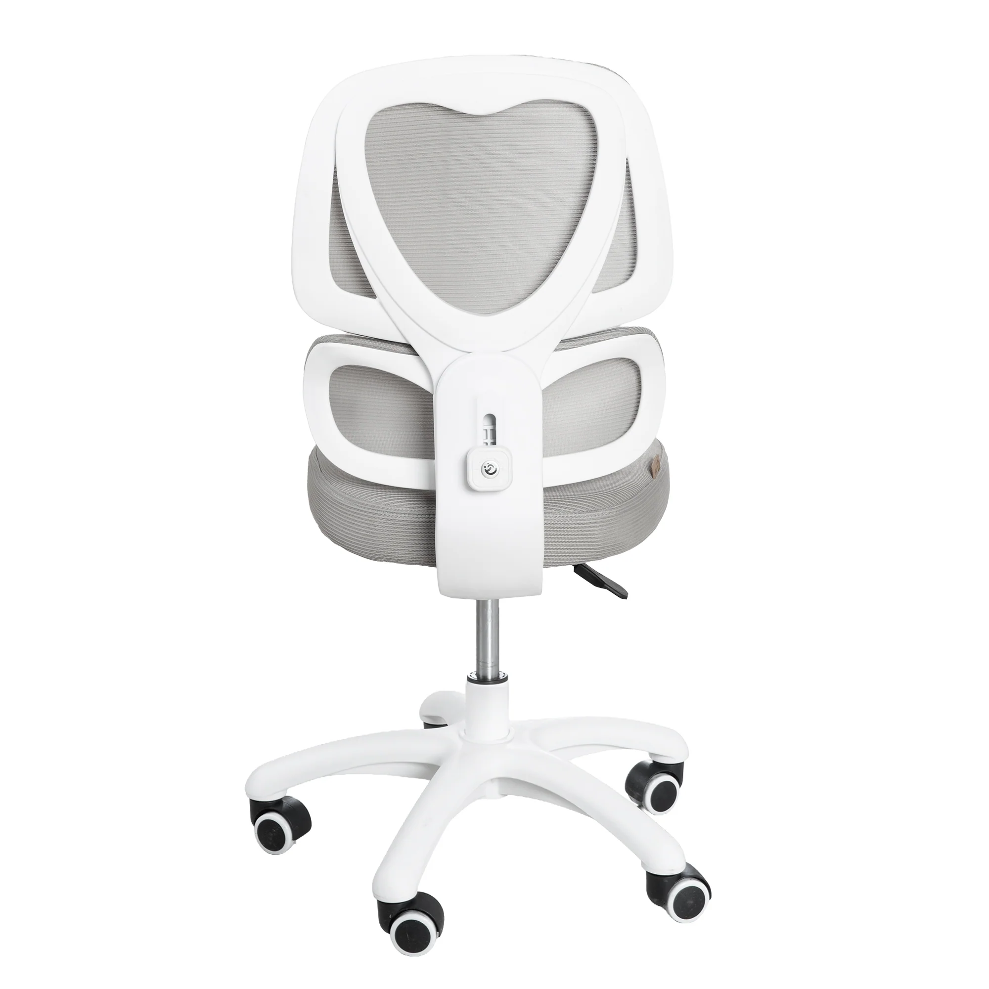Kinderbürostuhl Smart Grow Premium - Ergonomischer Drehstuhl - Höhenverstellbar - Weiß / Grau - Image 8