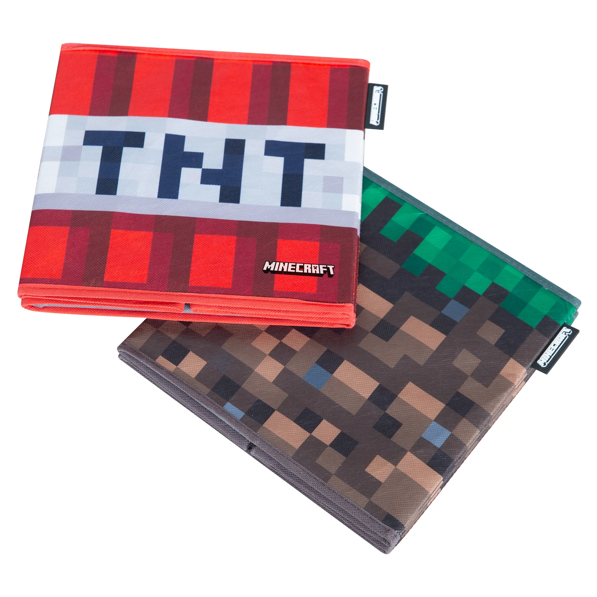 Stoffboxen 'Minecraft' 2er Set - Faltbarer Grasblock und TNT - Canvas - Image 11
