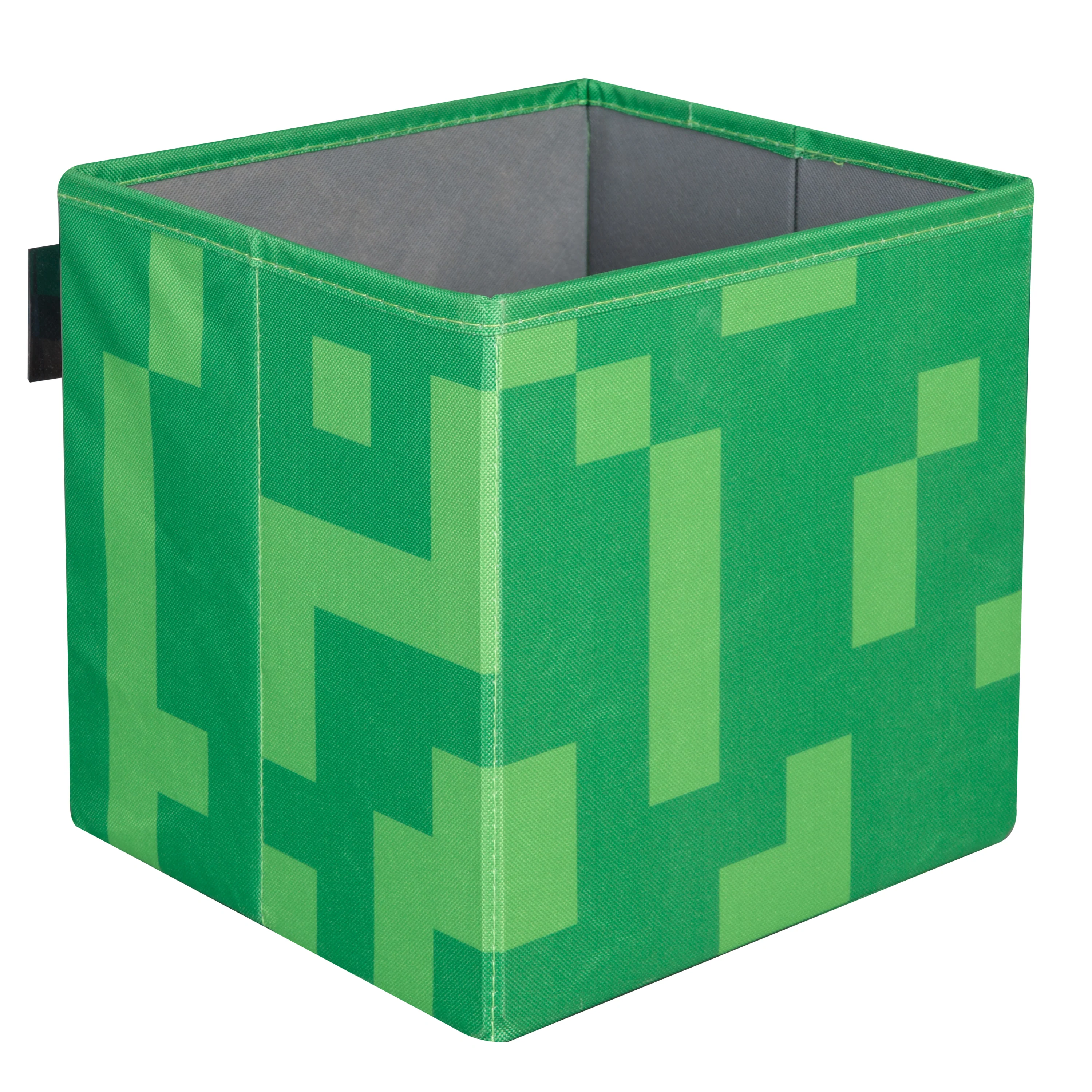 Stoffboxen 2er Set 'Minecraft'  aus Canvas - Faltbar - Creeper und Holzbox - Image 3