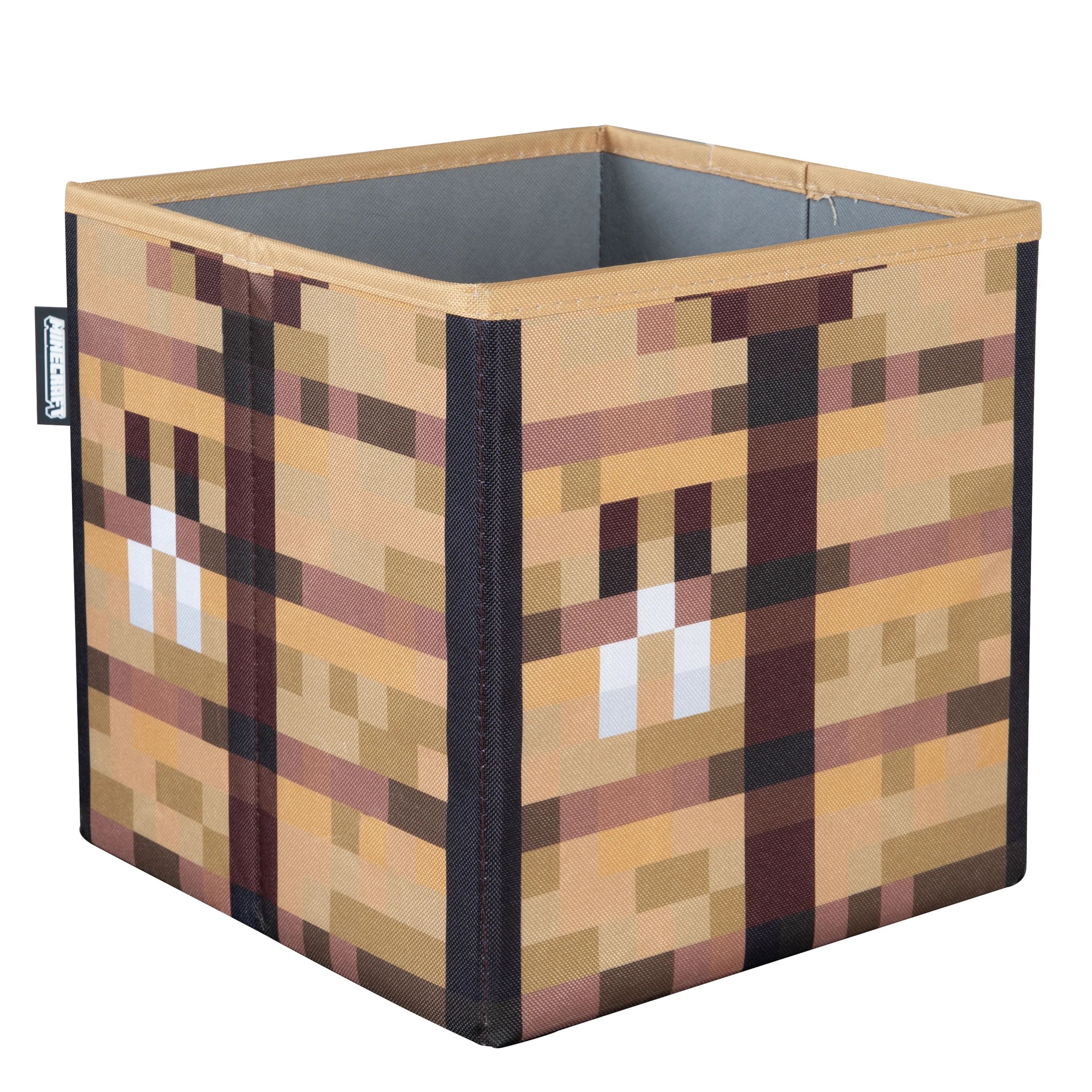 Stoffboxen 2er Set 'Minecraft'  aus Canvas - Faltbar - Creeper und Holzbox - Image 4