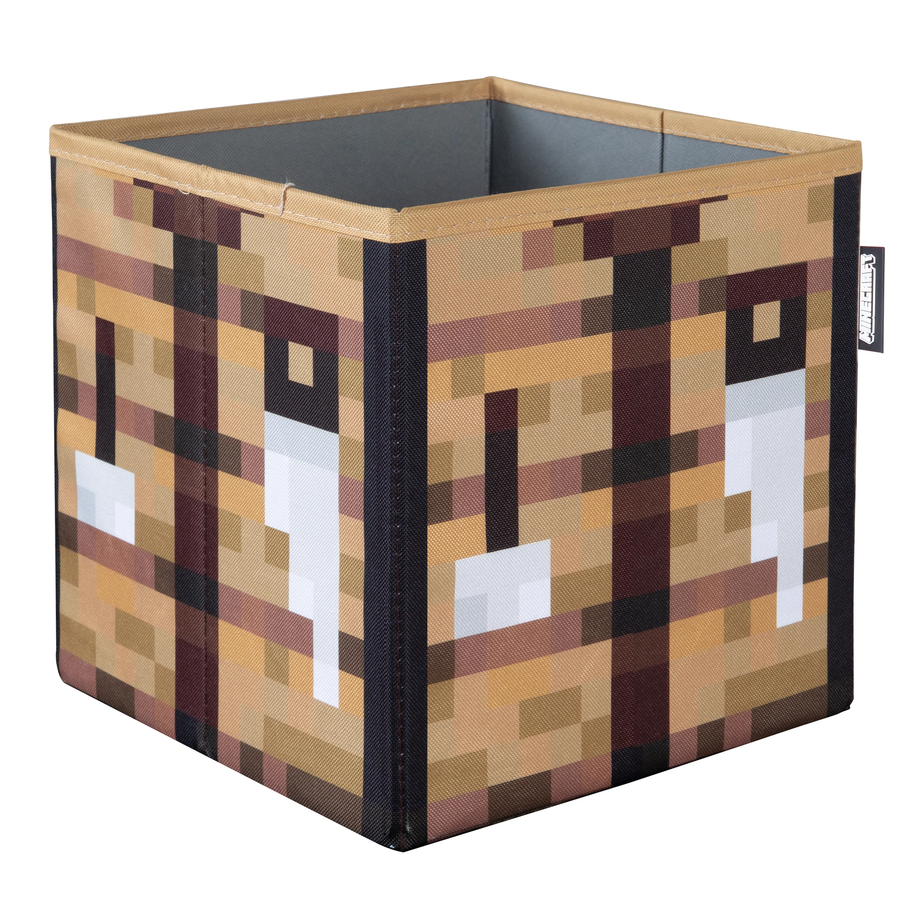 Stoffboxen 2er Set 'Minecraft'  aus Canvas - Faltbar - Creeper und Holzbox - Image 5