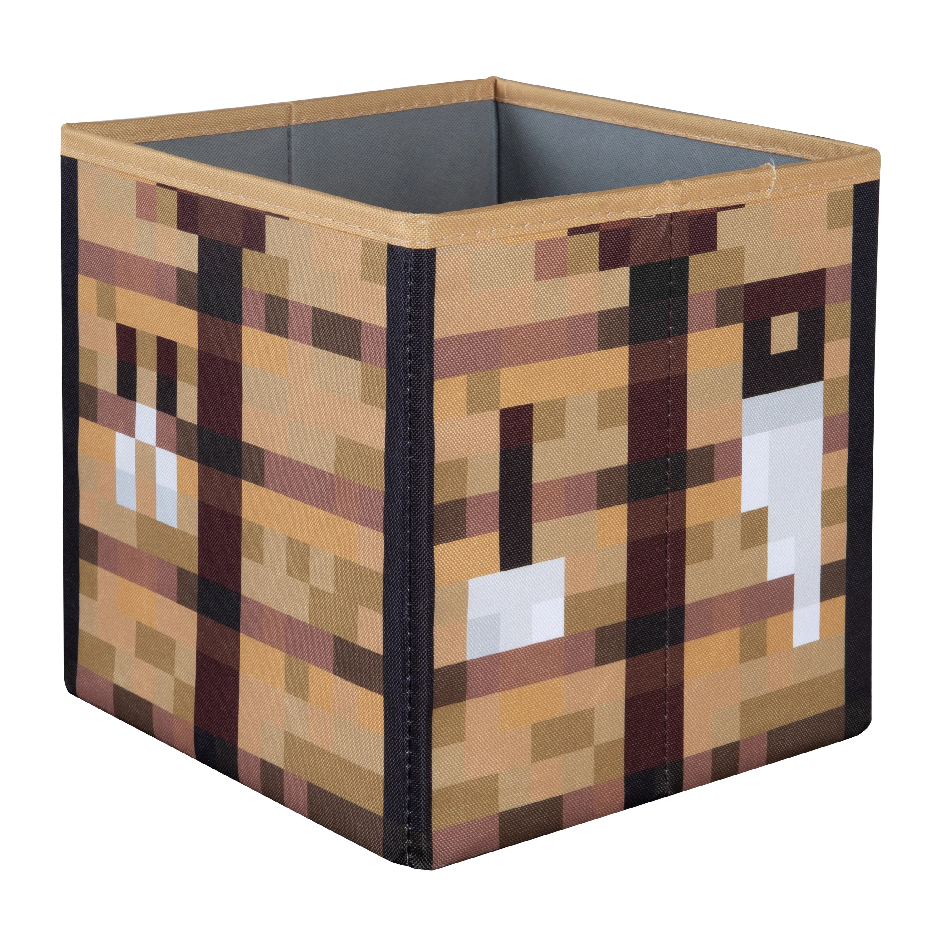 Stoffboxen 2er Set 'Minecraft'  aus Canvas - Faltbar - Creeper und Holzbox - Image 6