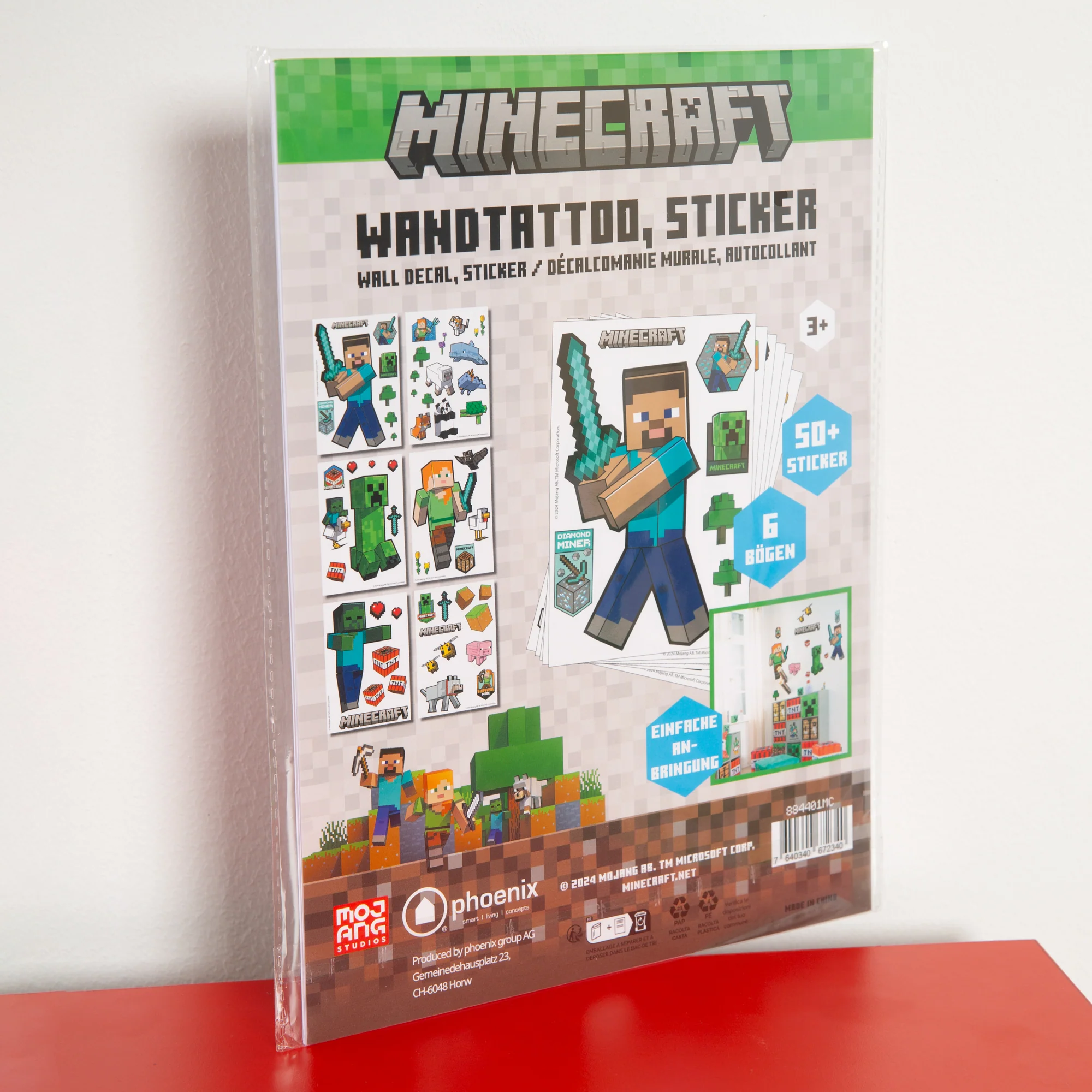 Wandtattoos 'Minecaft' Sticker Minecraft-Charakter - Selbtklebende Vinylfolie - Image 8