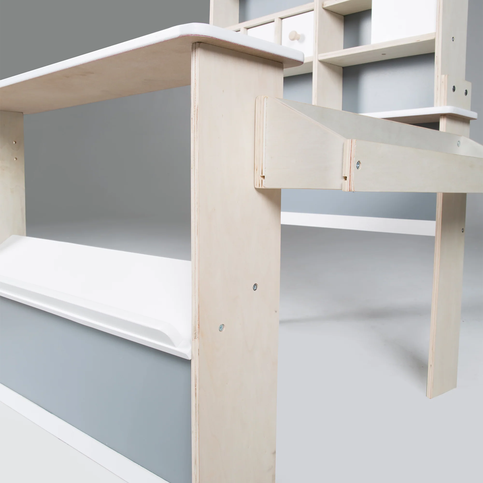 Kaufladen für Kinder, Kaufmannsladen aus Holz, Verkaufsstand mit Theke und Seitentheke - Image 10