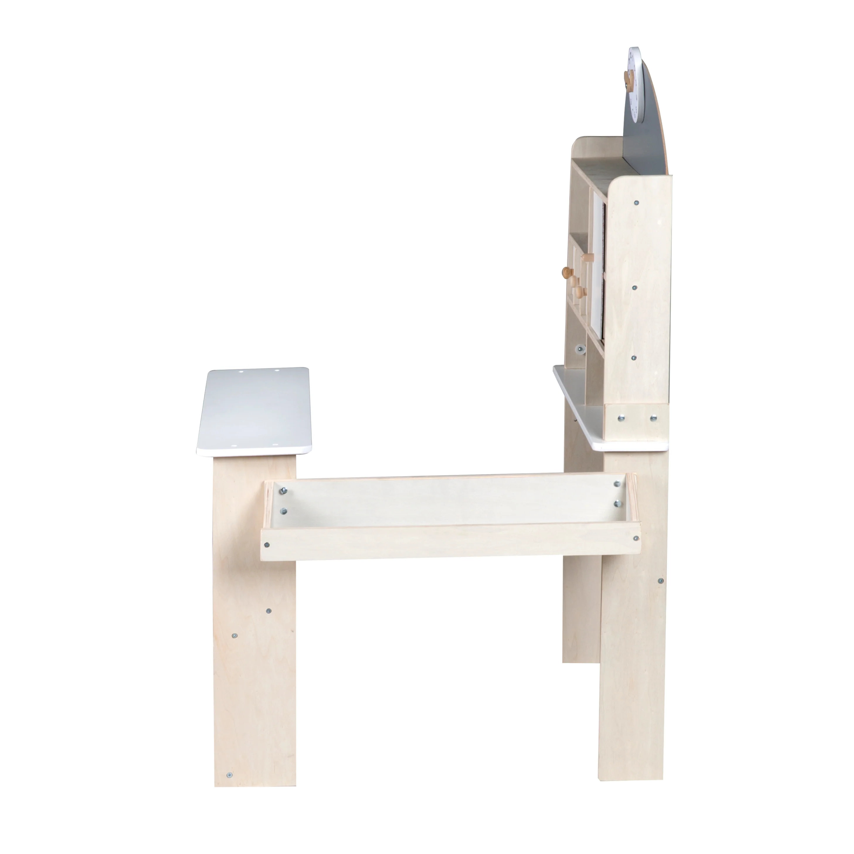 Kaufladen für Kinder, Kaufmannsladen aus Holz, Verkaufsstand mit Theke und Seitentheke - Image 5
