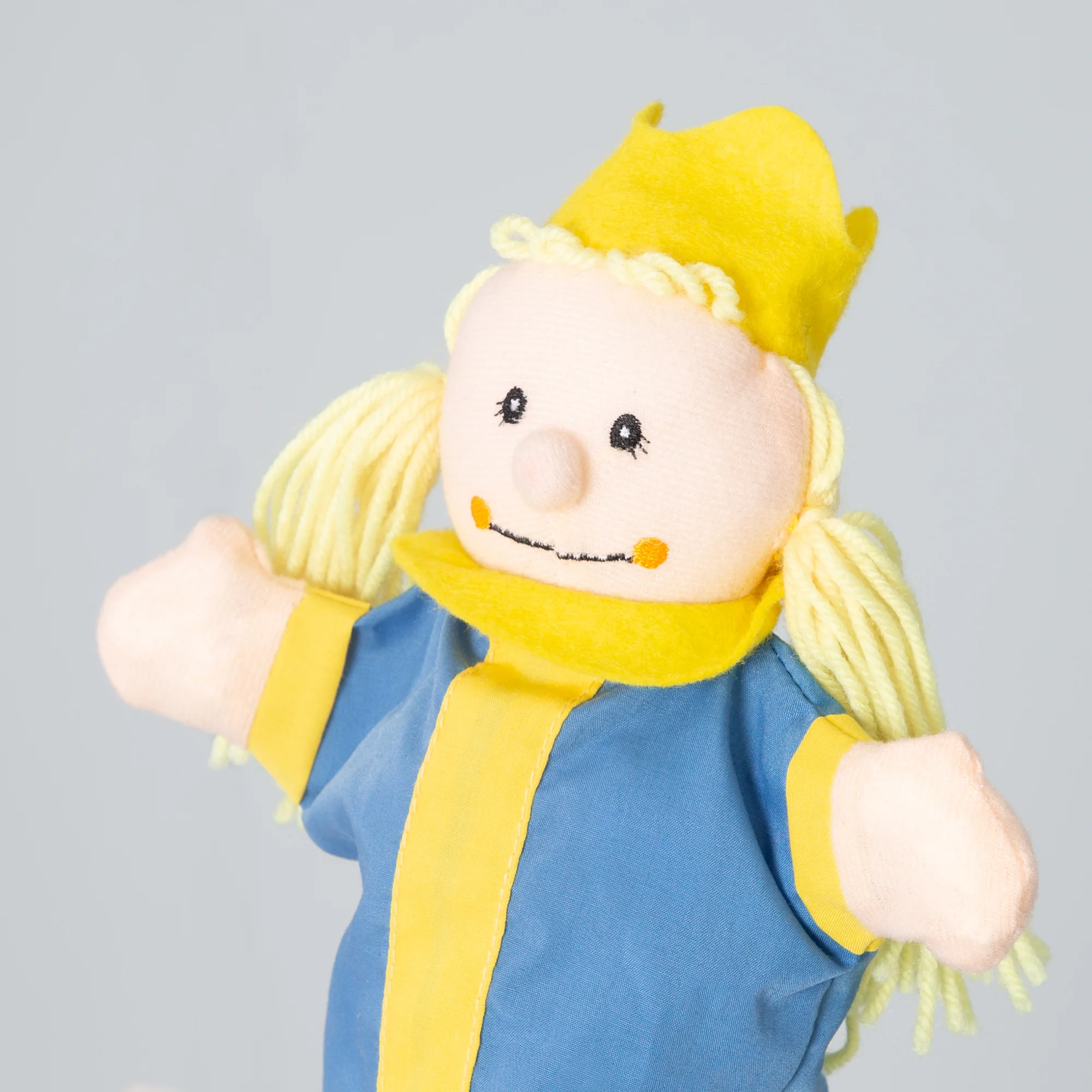 Kasperlefiguren aus Stoff, Handpuppenset 6-tlg, Kasperpuppen für Puppentheater & Rollenspiel - Image 5