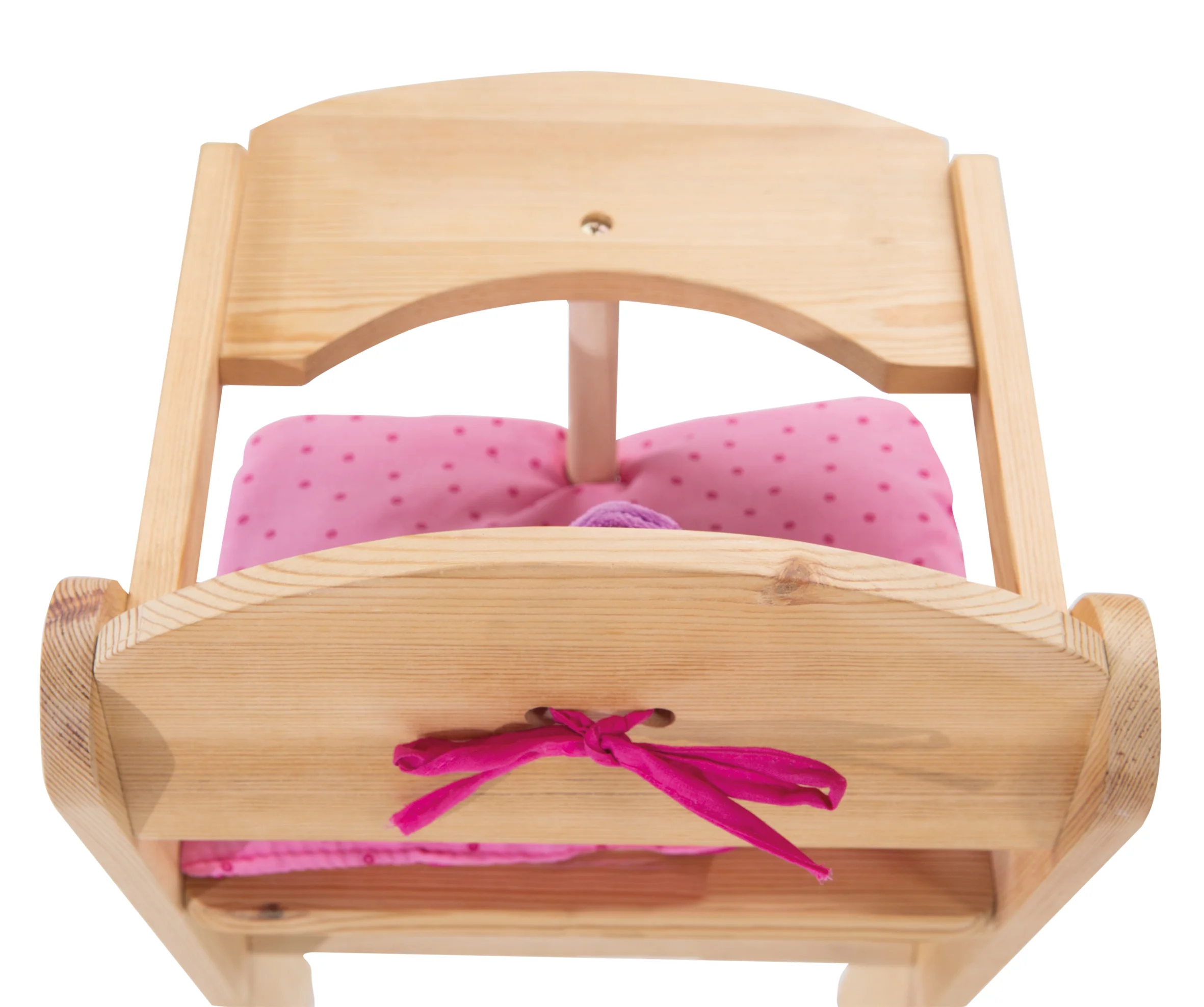 Puppenhochstuhl 'Happy Fee', für Puppen & Babypuppen, Holz natur mit Blume - Image 7
