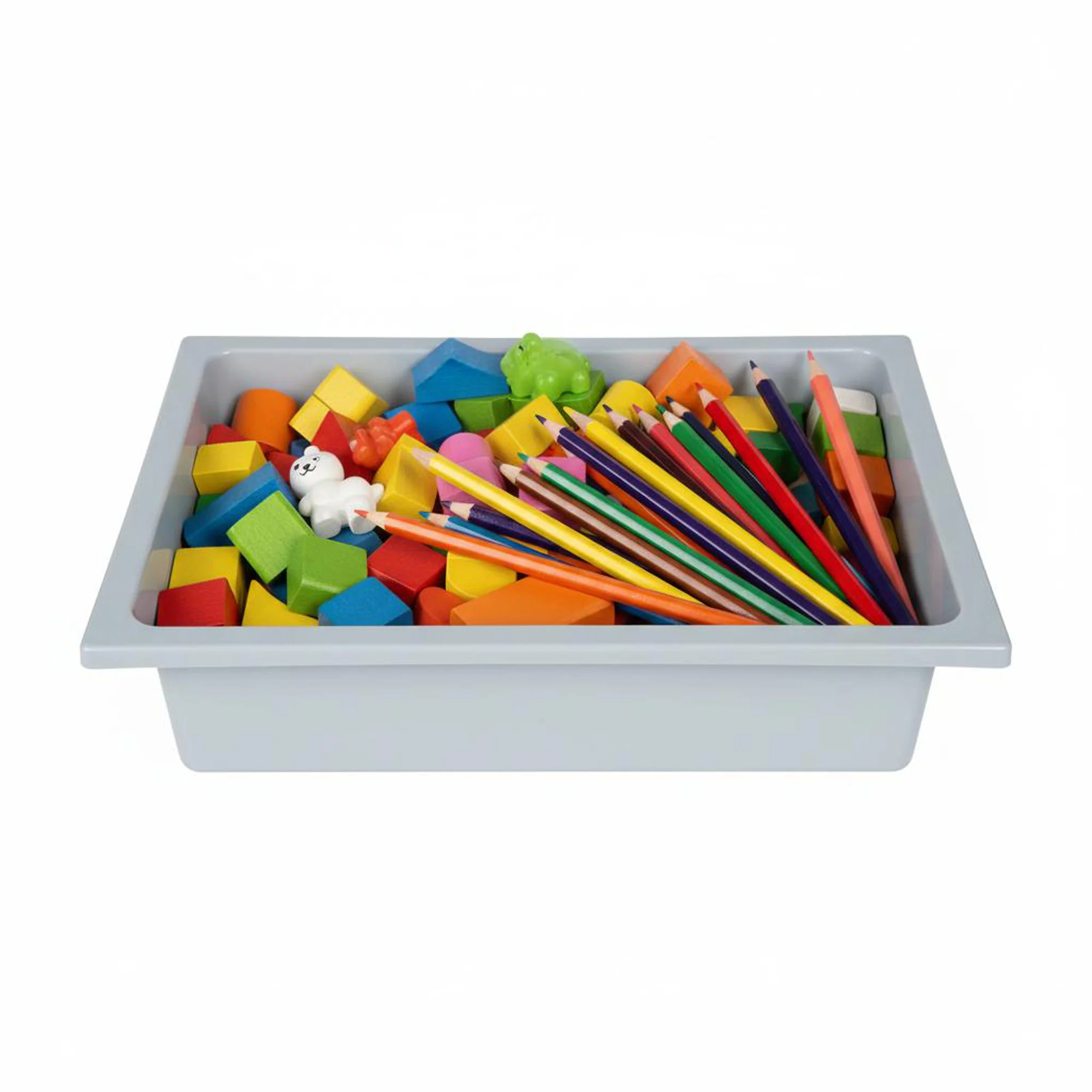 Spielwanne aus Kunststoff für Outdoor-Spielmöbel - Fassungsvermögen ca. 6-7 Liter - Grau - Image 4