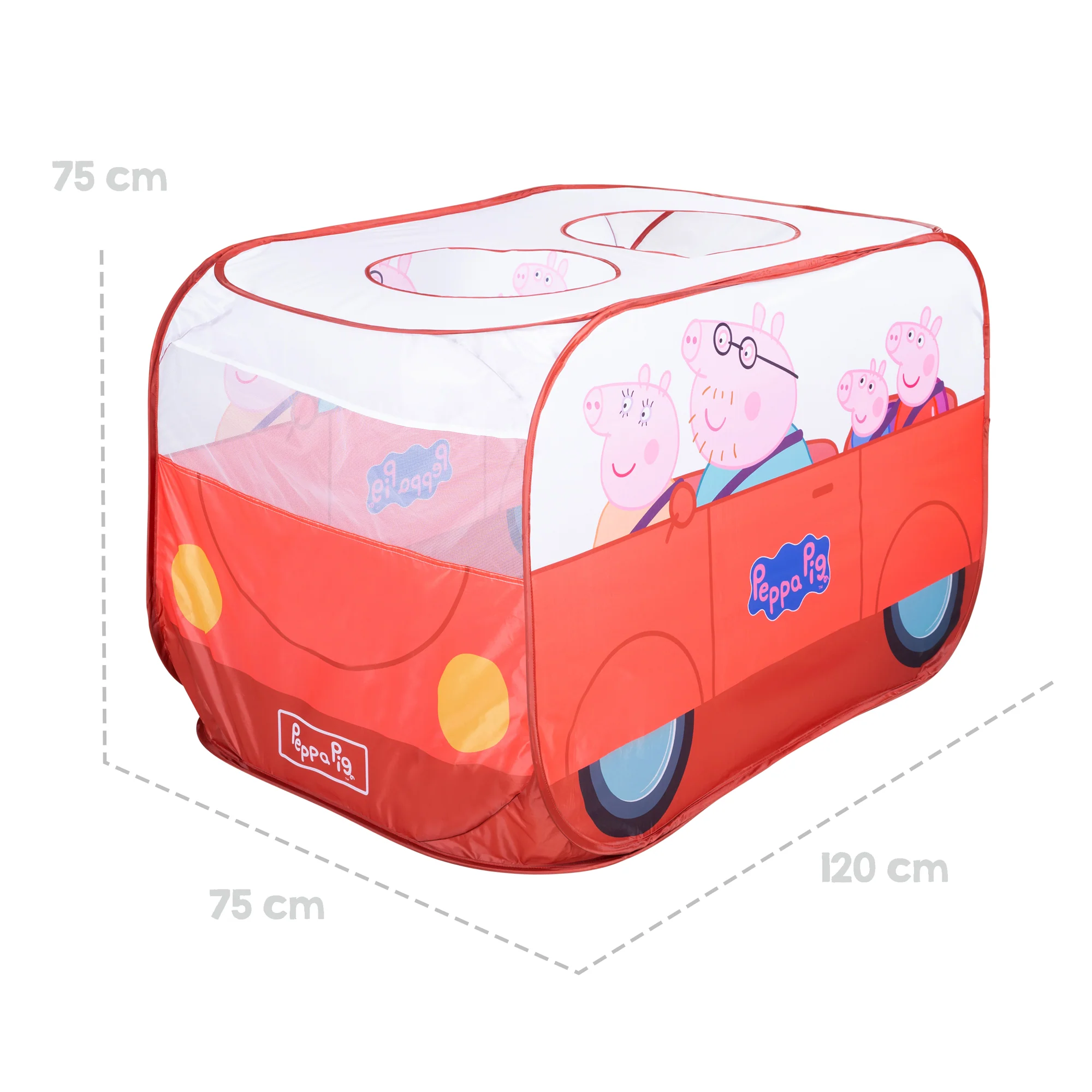 Pop-Up Spielzelt 'Peppa Pig' - Zelt in Autoform mit automatischer Klappfunktion - Image 4