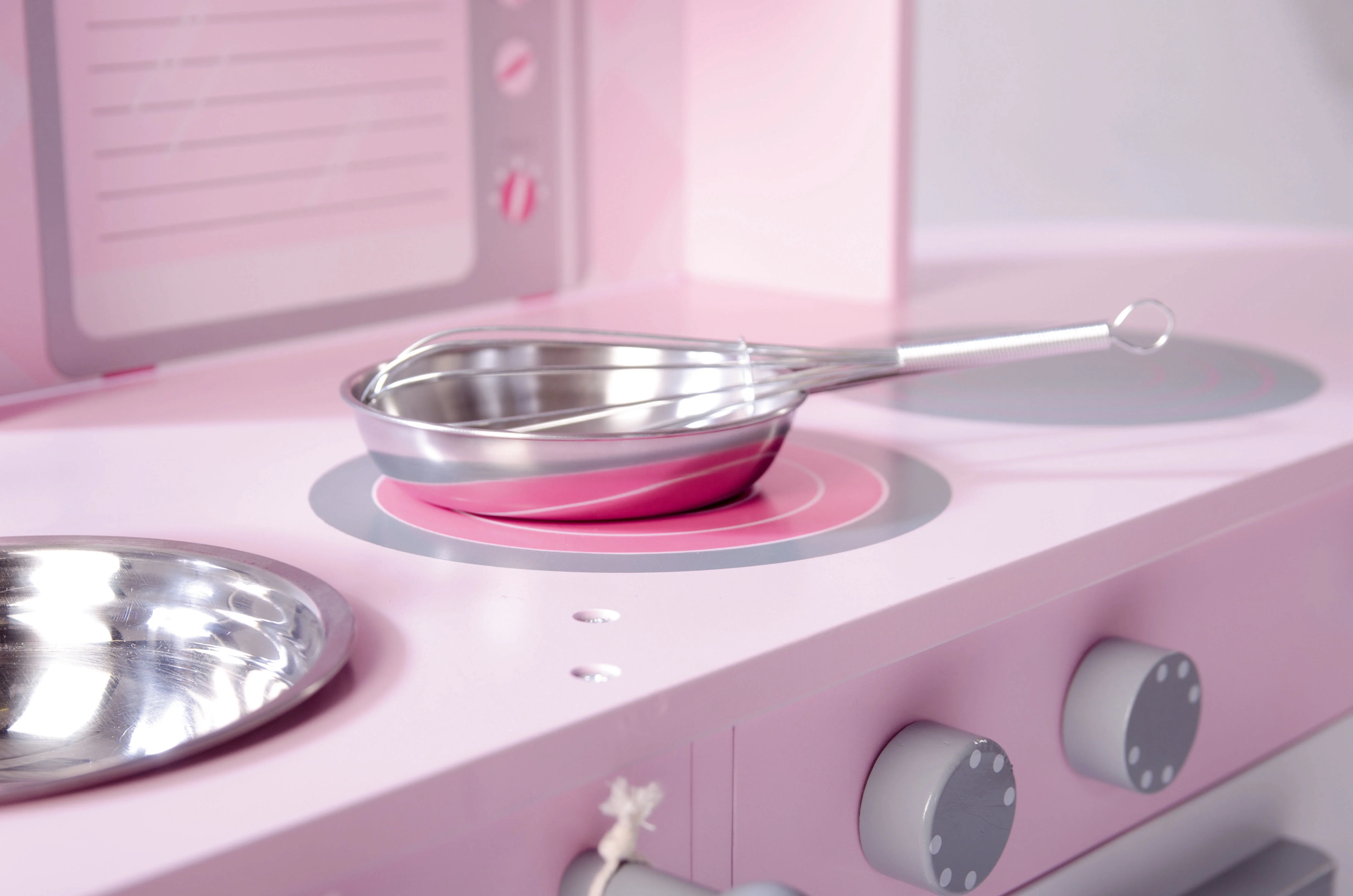 Spielküche rosa, Kinderküche mit Herd, Spüle, Wasserhahn & Regal inkl. Zubehör - Image 7