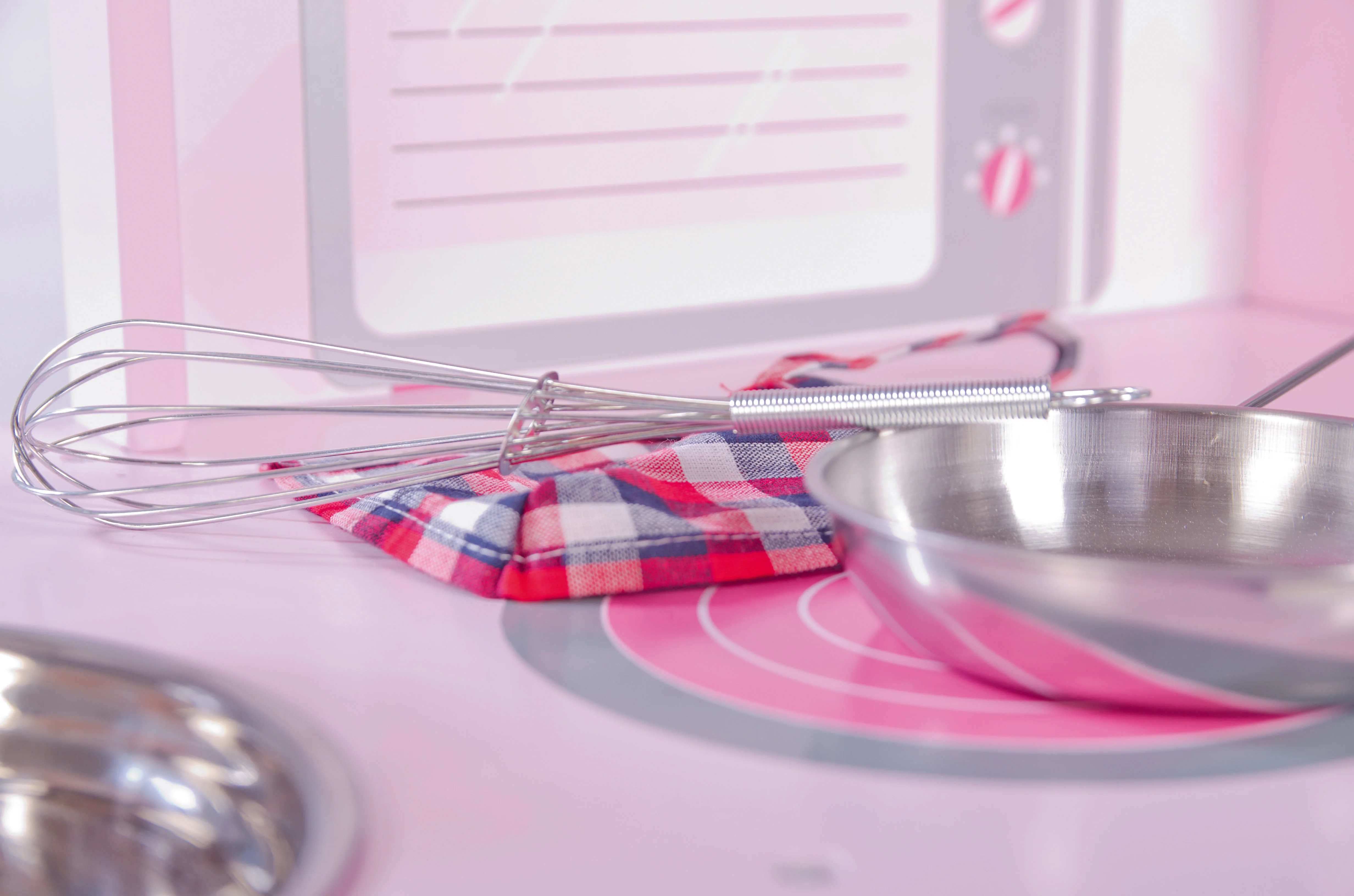 Spielküche rosa, Kinderküche mit Herd, Spüle, Wasserhahn & Regal inkl. Zubehör - Image 8